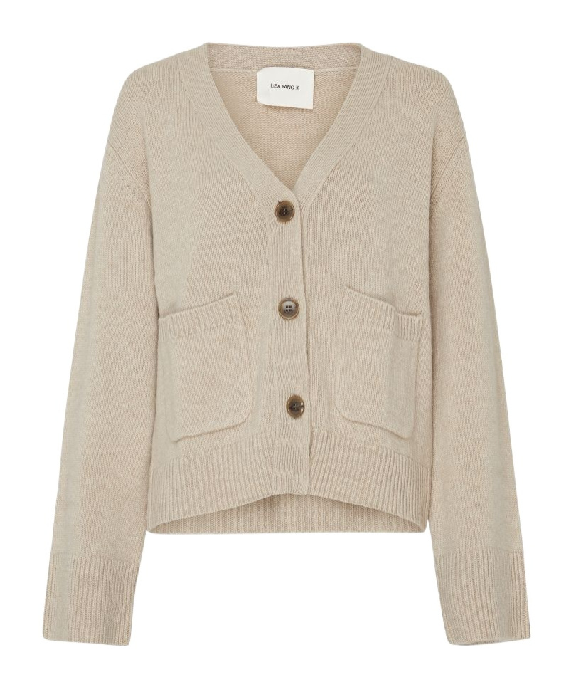 Lisa Yang Danni Cardigan In Beige