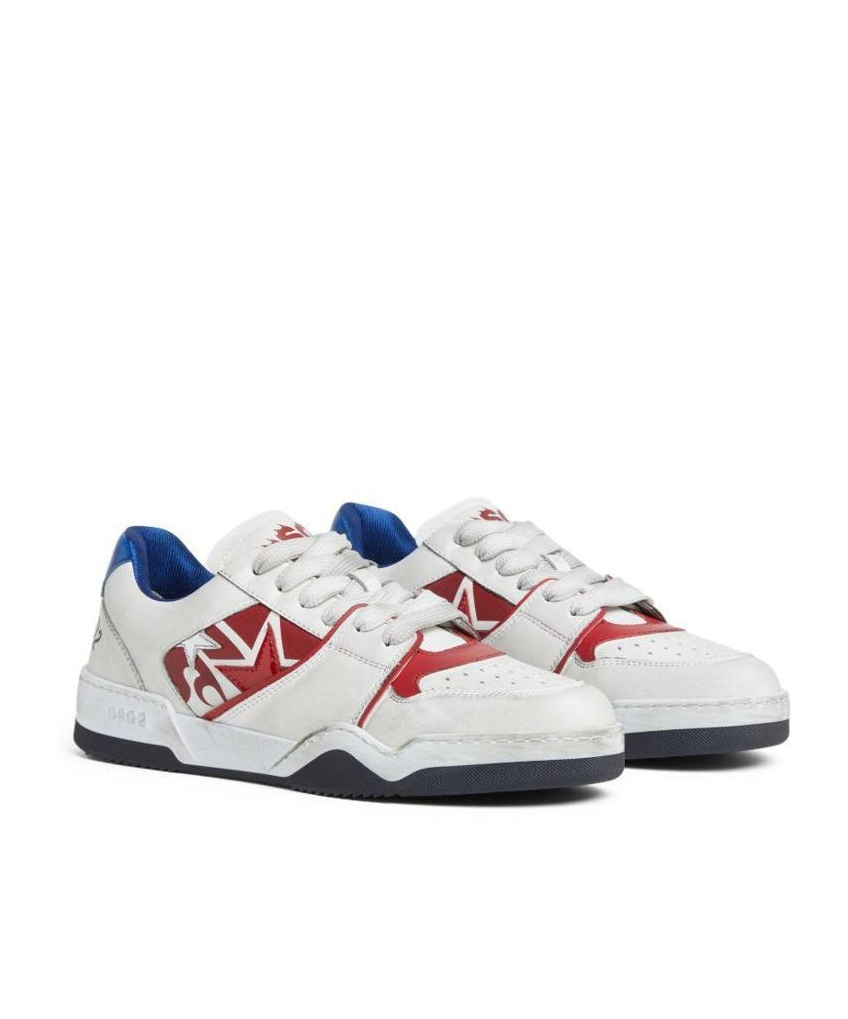 Shop Dsquared2 Panelled Sneakers In White
