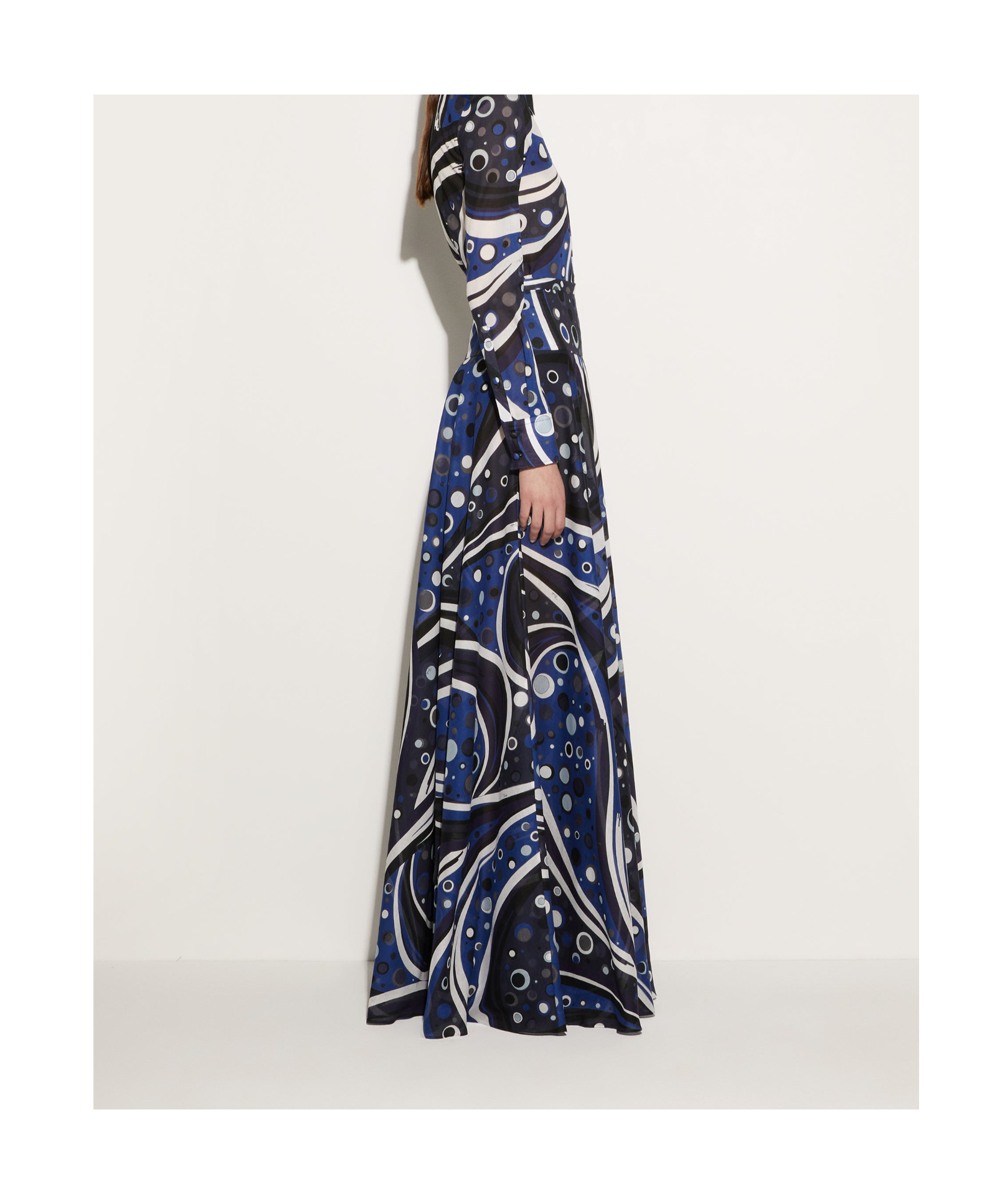 PUCCI EMILIO PUCCI FONTANE-PRINT A-LINE MAXI SKIRT