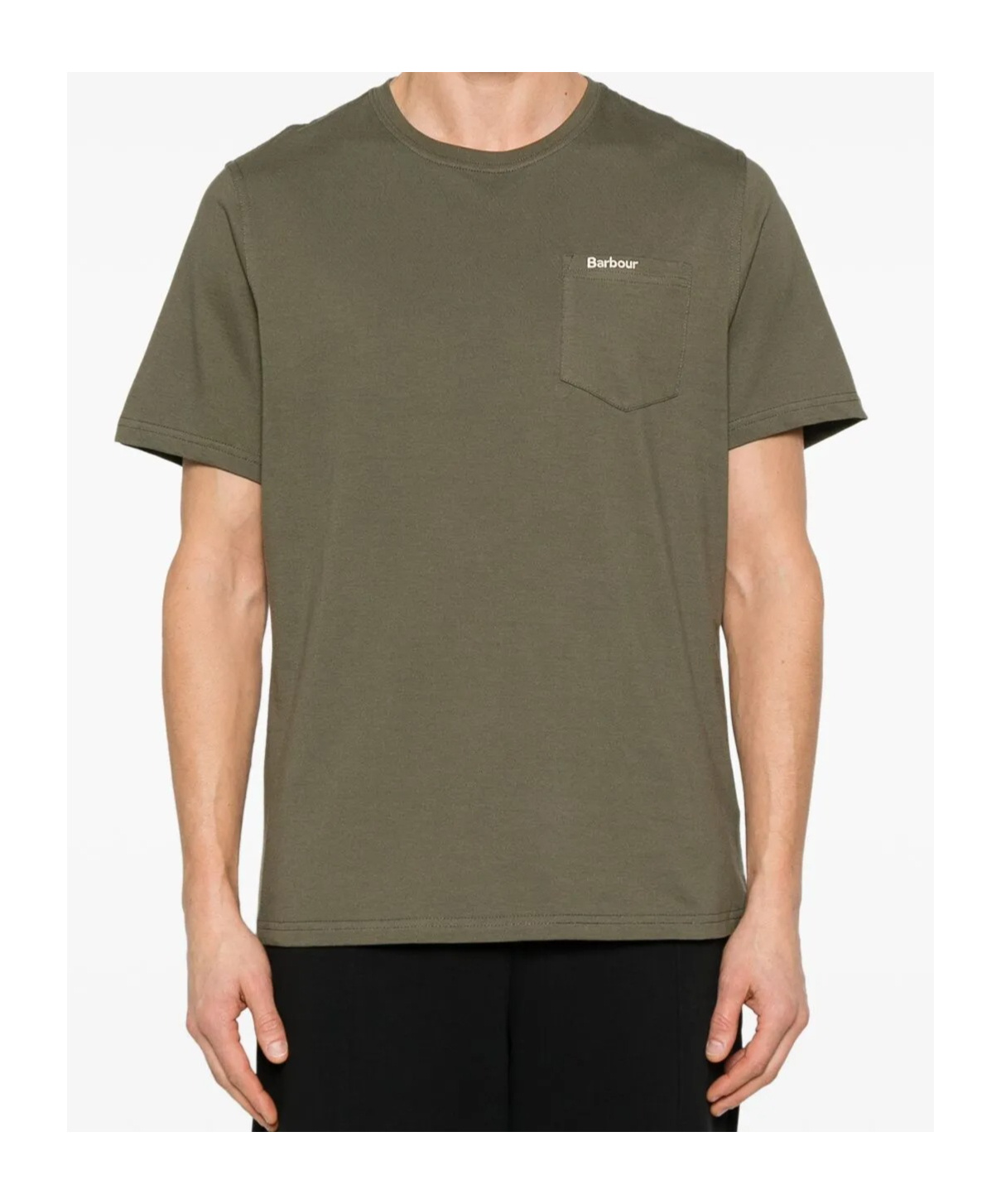 Barbour Langdon Pocket Tee In Green