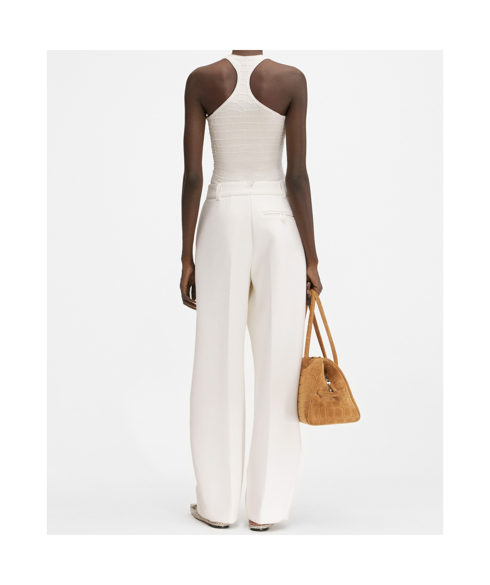 Jacquemus Top Scala Viscose In White