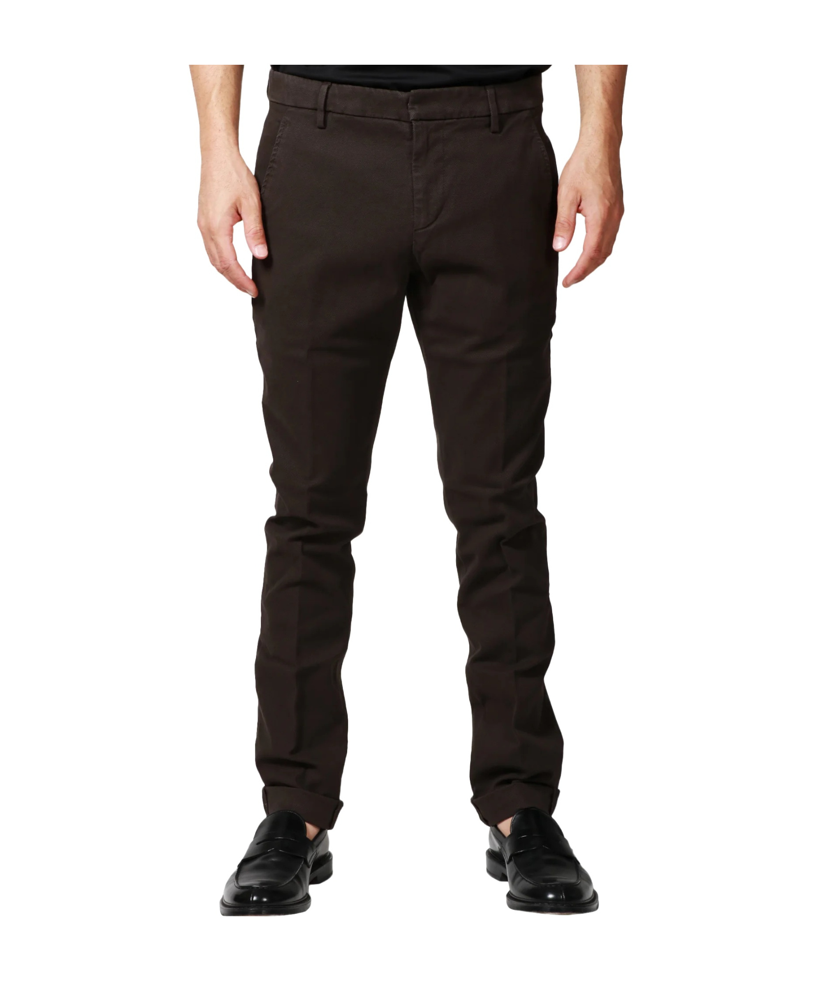 Dondup Belt Loops Slacks In Black