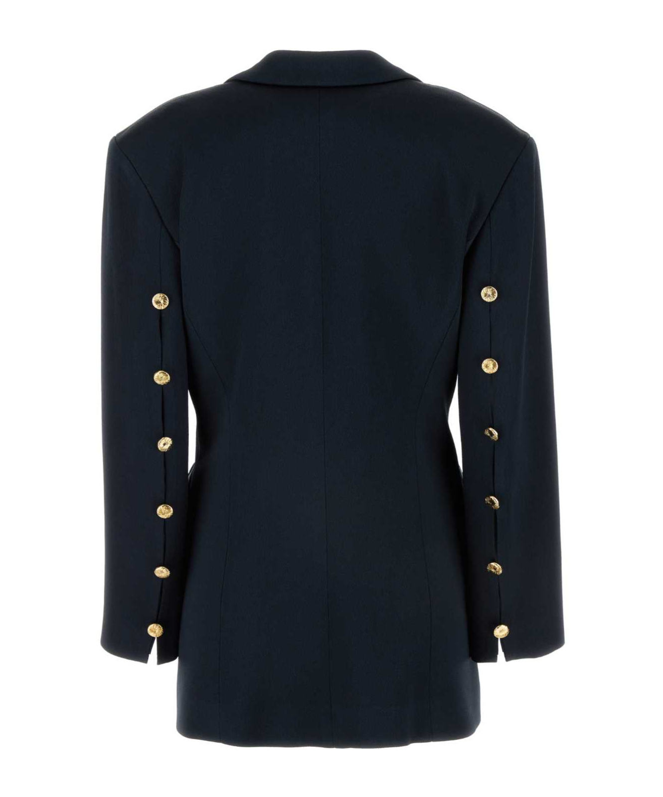 Blazé Milano Agneta Buttoned-sleeve Blazer In Black