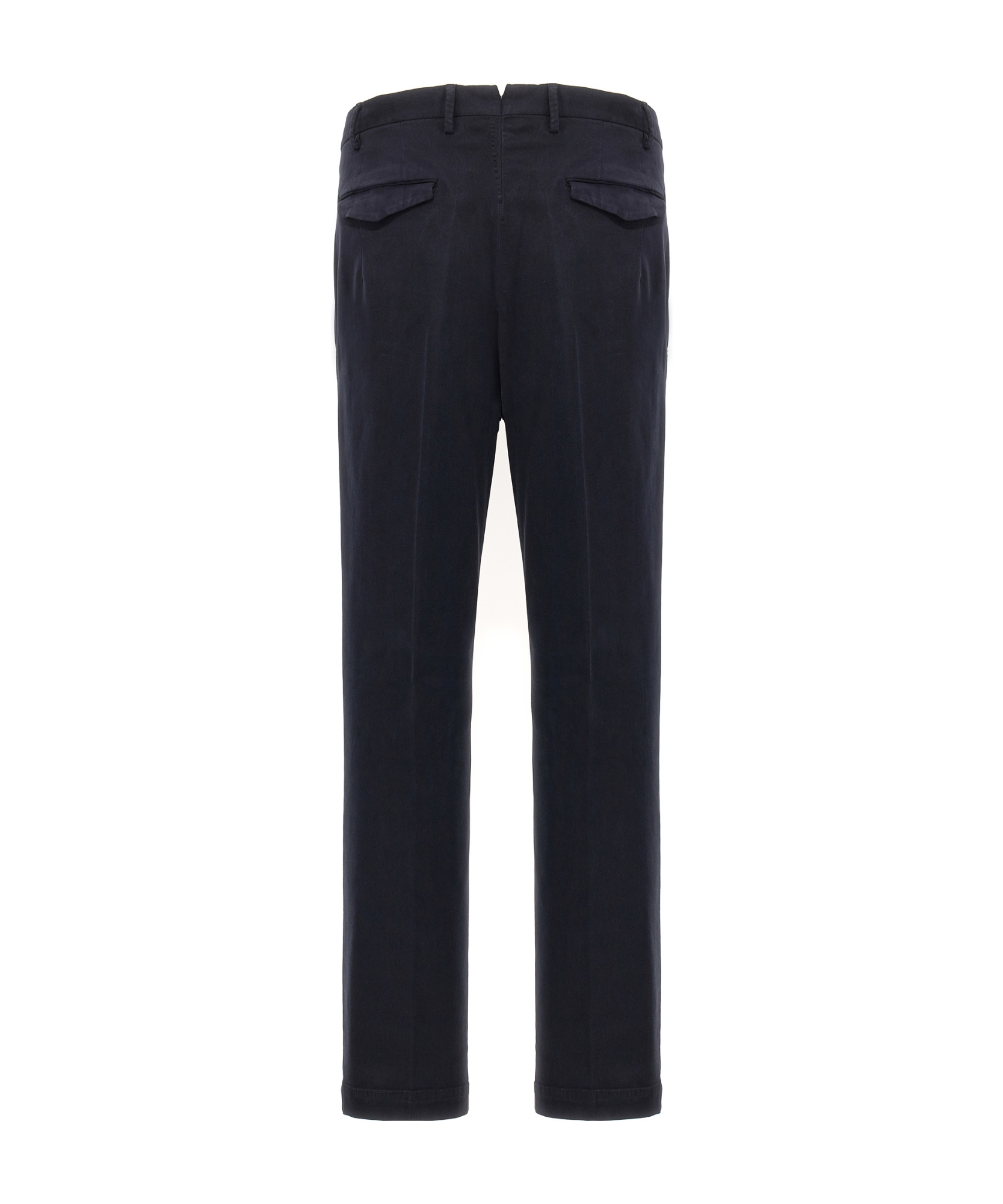 Pt Torino Tailored Black Trousers With Discreet Pockets In Black