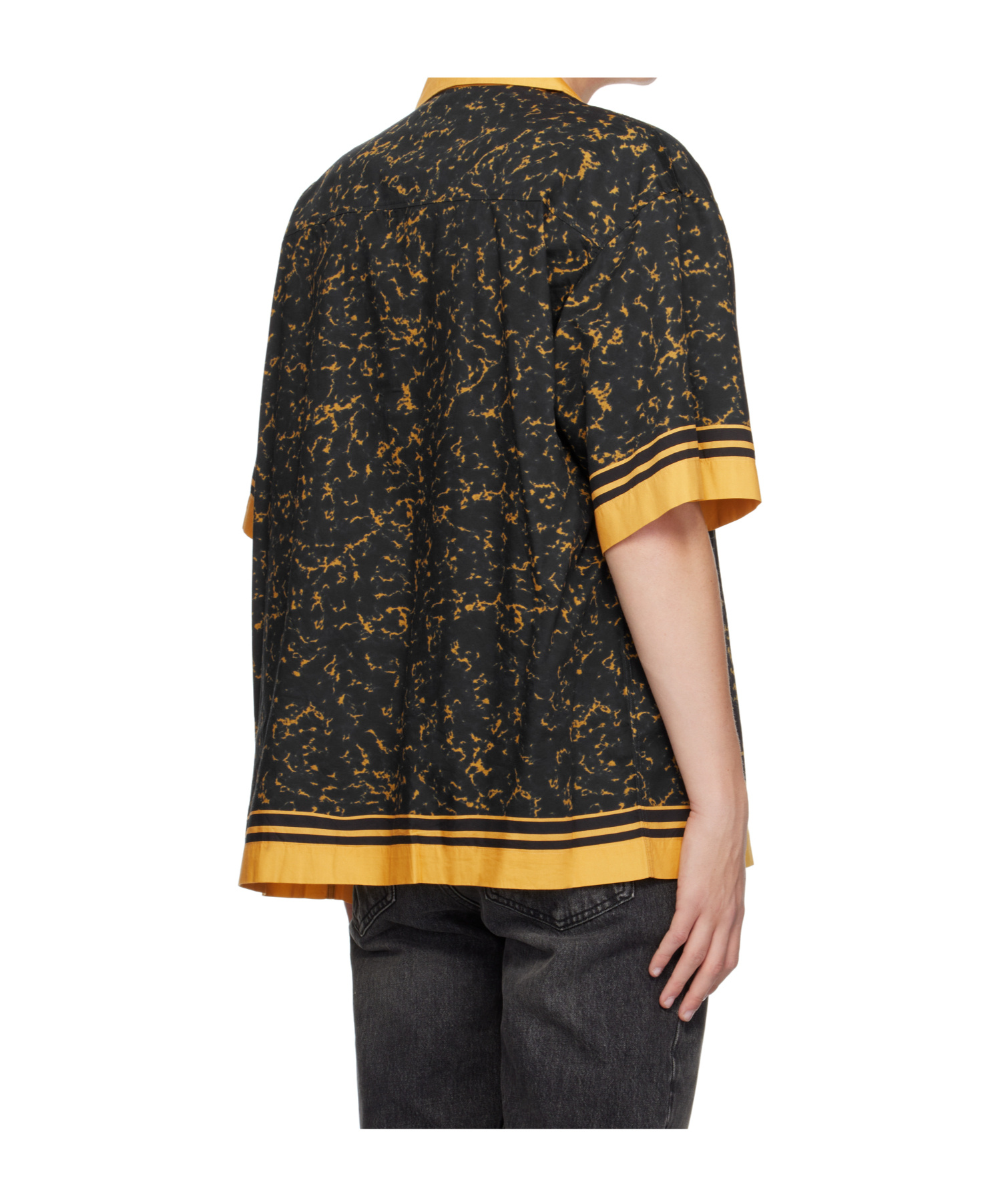 Hugo Boss Hugo Egeeno Border Stripe Camp Shirt In Multi