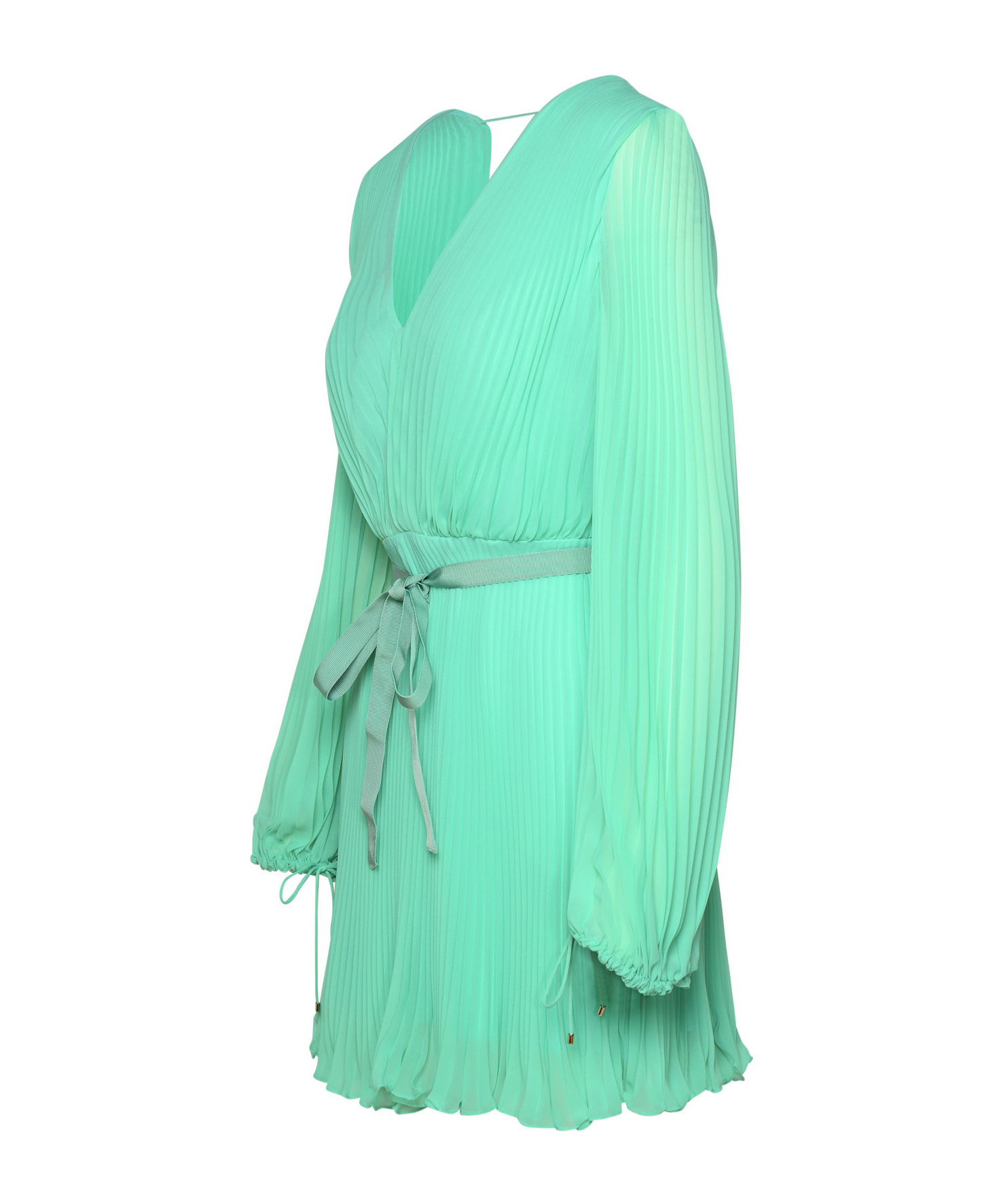 Max Mara Visita Green Polyester Dress In Green
