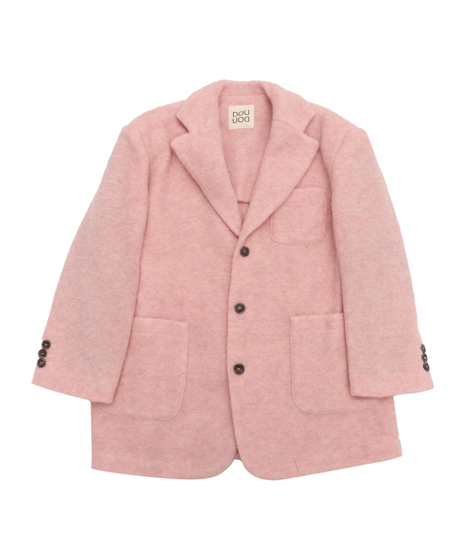 Douuod Long-sleeved Suit Coat In Pink