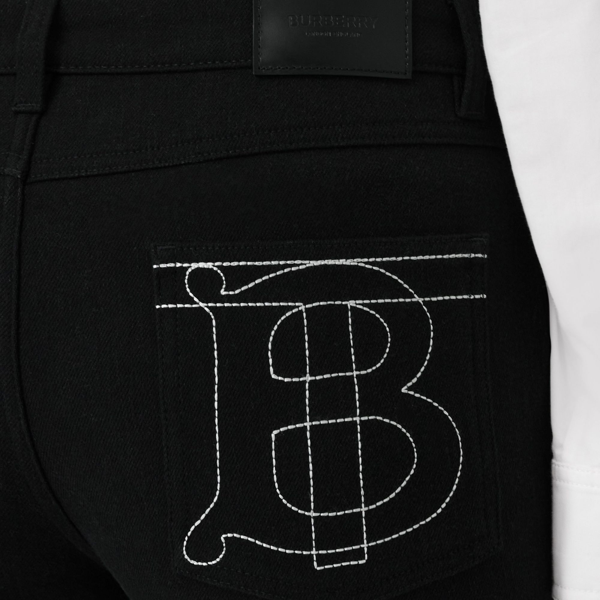 BURBERRY TB MONOGRAM SKINNY JEANS