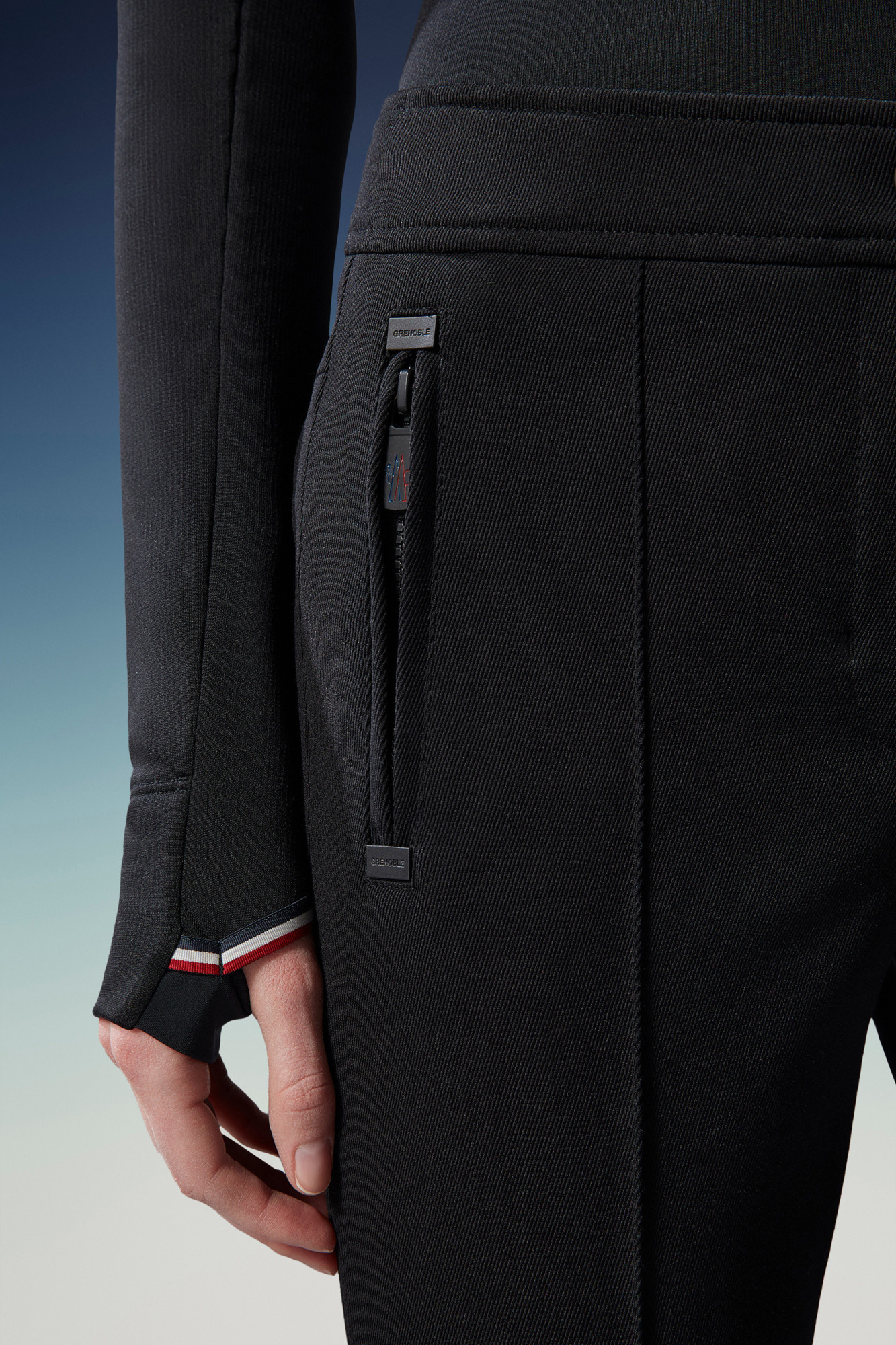 MONCLER TWILL TROUSERS