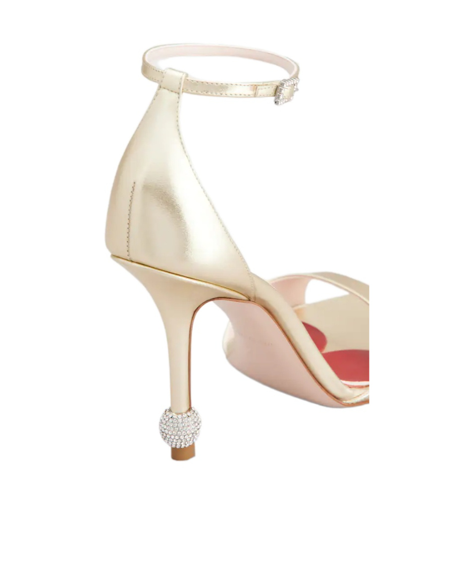 Roger Vivier Jewel-decorated High-heeled Sandals In Nude