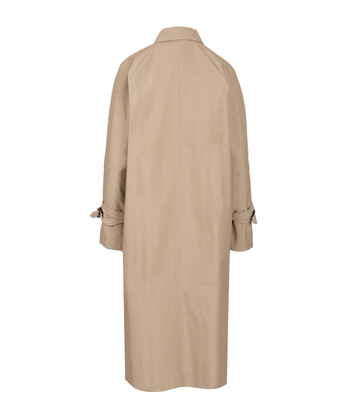 Totême Signature Double-breasted Cotton-blend Gabardine Trench Coat In Neutral
