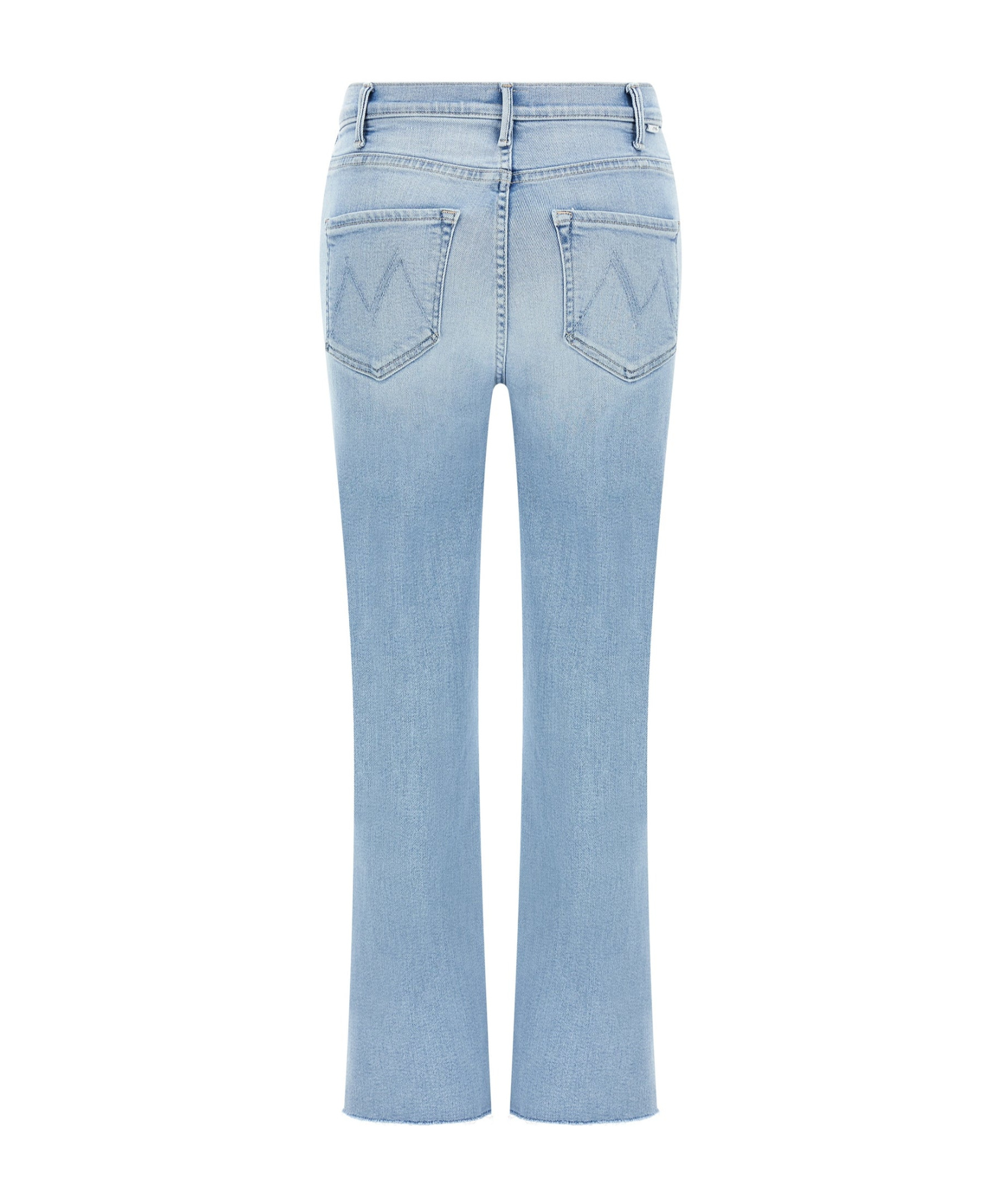 Mother The Hustler Ankle Fray Denim Jeans In Blue