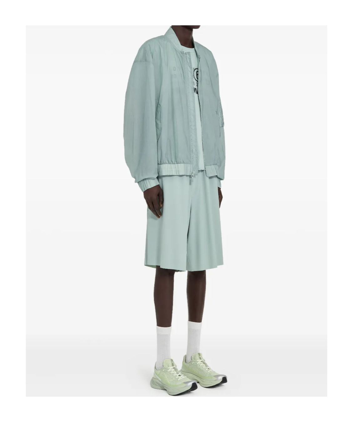 Mm6 Maison Margiela Numeric Graphic Jacket Elasticated Waist