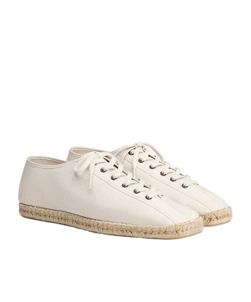 Lemaire Linoleum Laced Espadrilles In Off White
