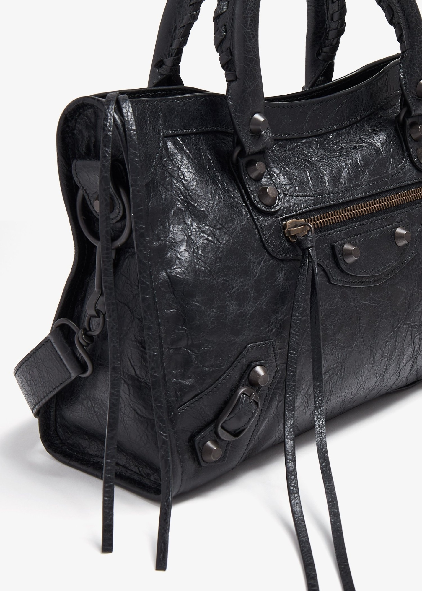 Balenciaga Le City Top Handle Bag In Black