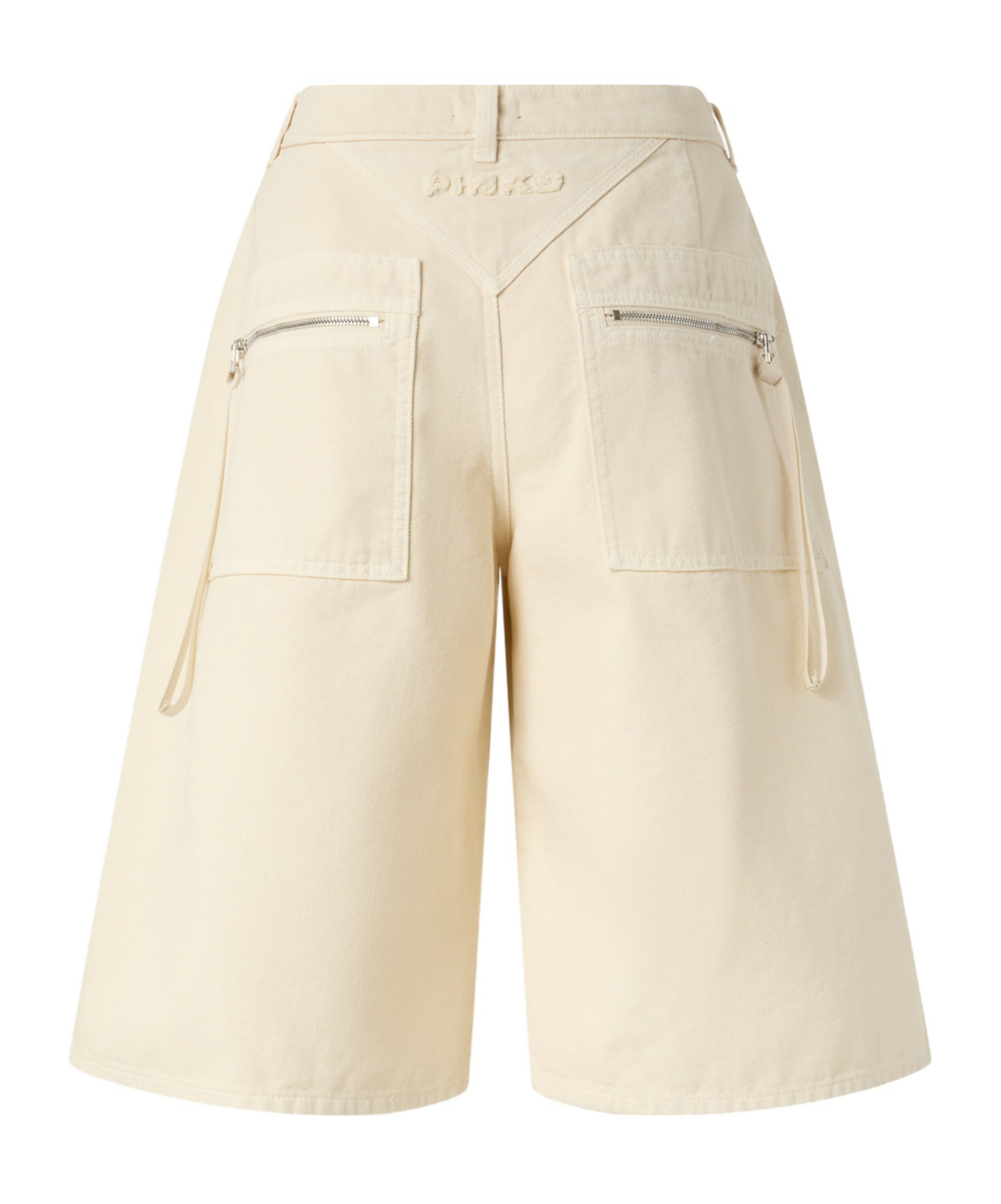 Pinko Wide Cotton Bermuda Shorts With Pockets