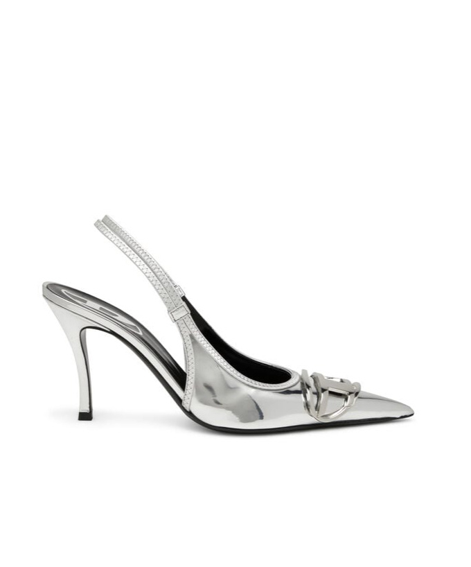 Diesel 80mm D-venus Sb Slingback Pumps In Gray