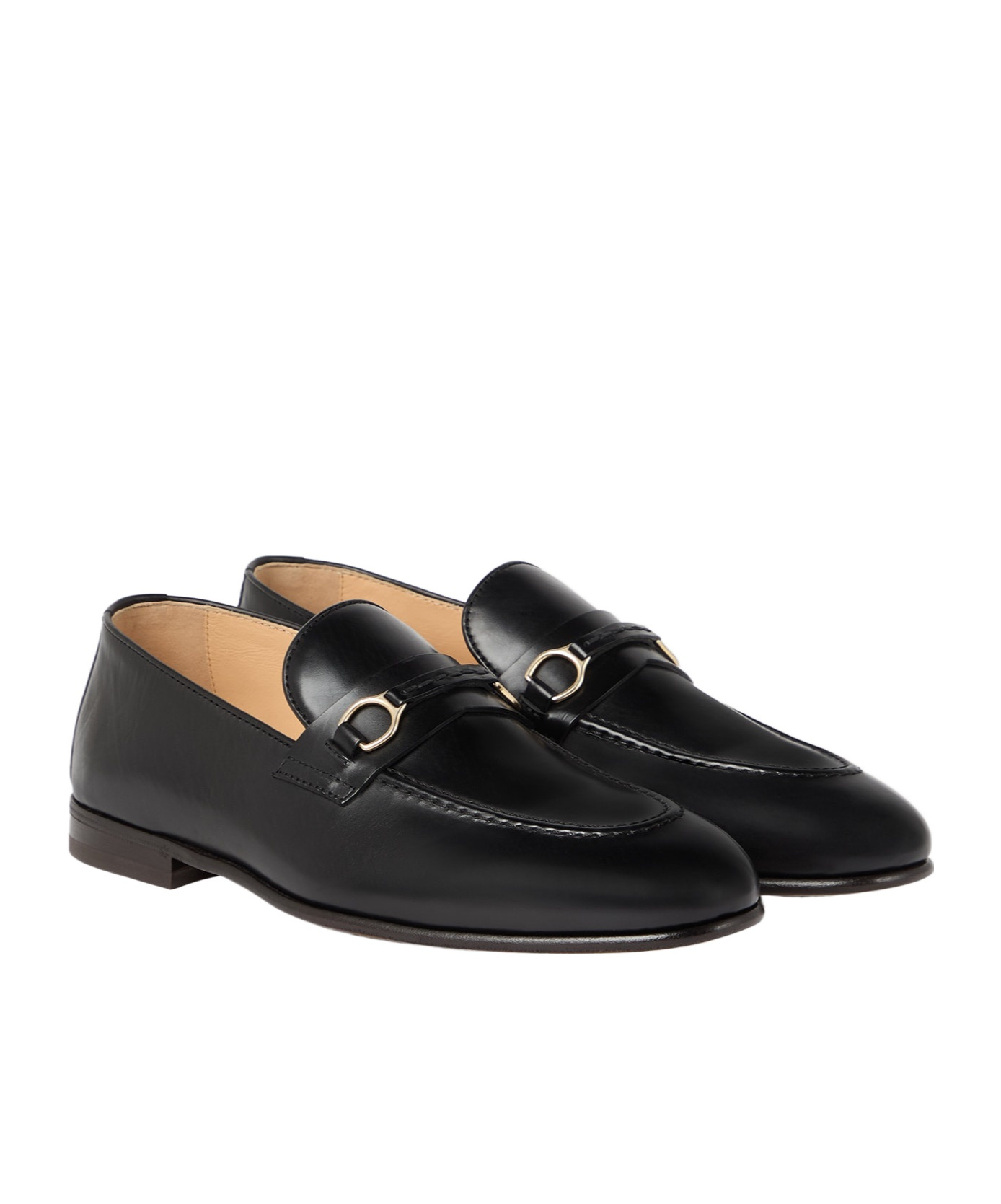 Brunello Cucinelli Round Head Loafer Shoes In Black