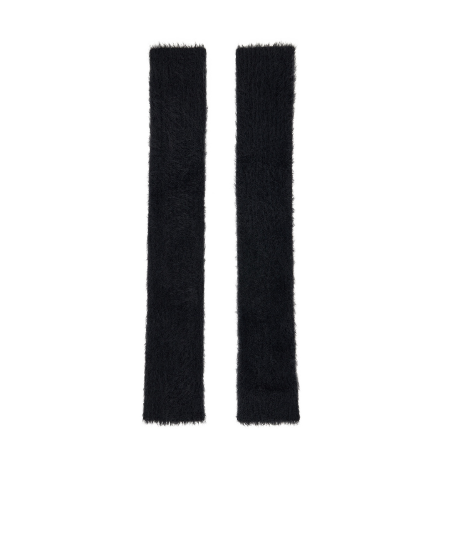 Mm6 Maison Margiela Black Brushed Arm Warmers In Black