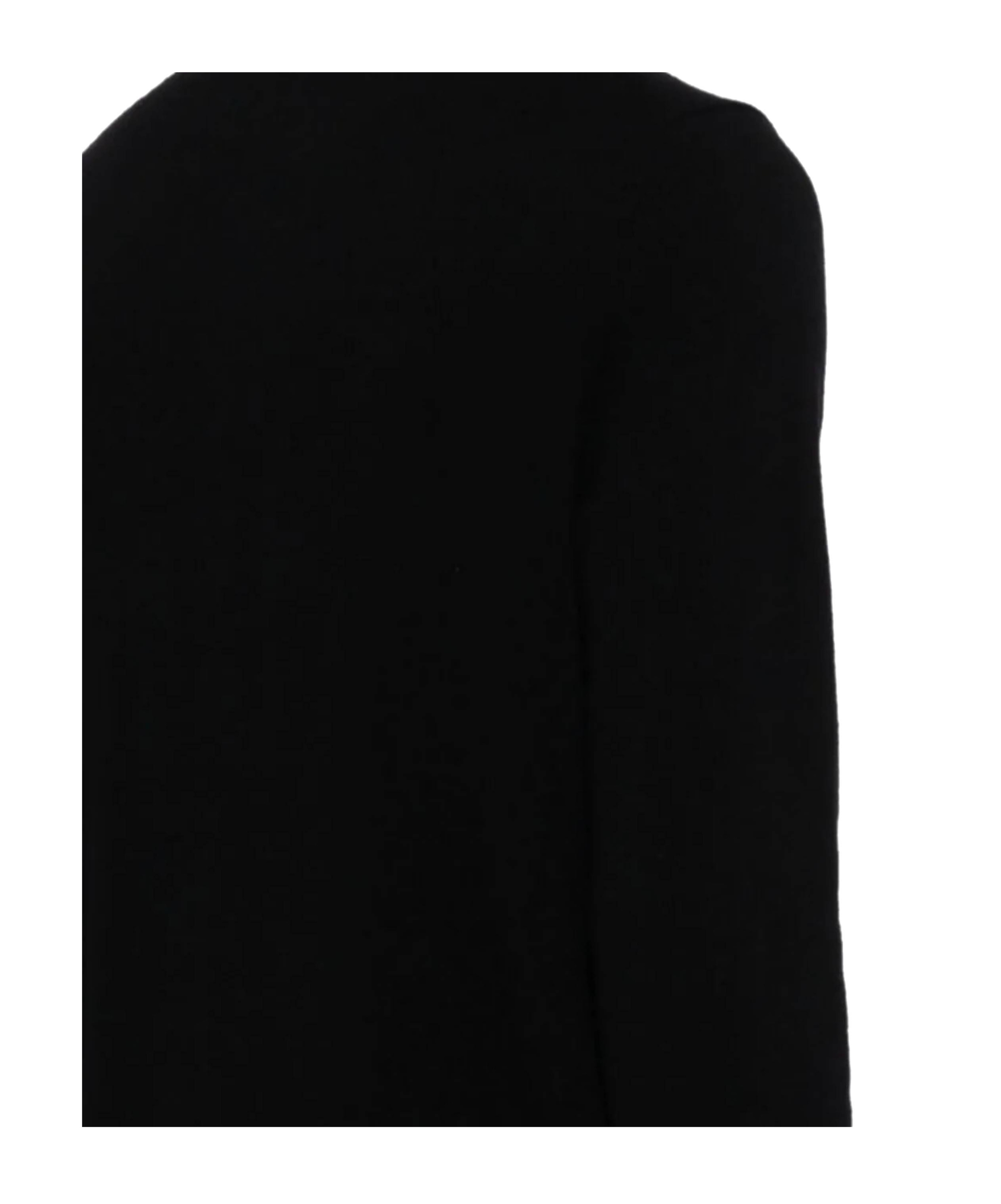 Comme Des Garçons Play Heart-shaped Patch Knitted Cardigan In Black