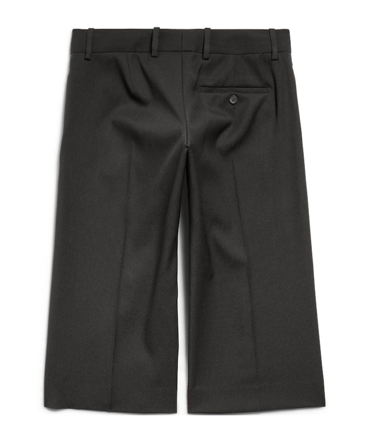 Balenciaga Belt-loop Capris In Black
