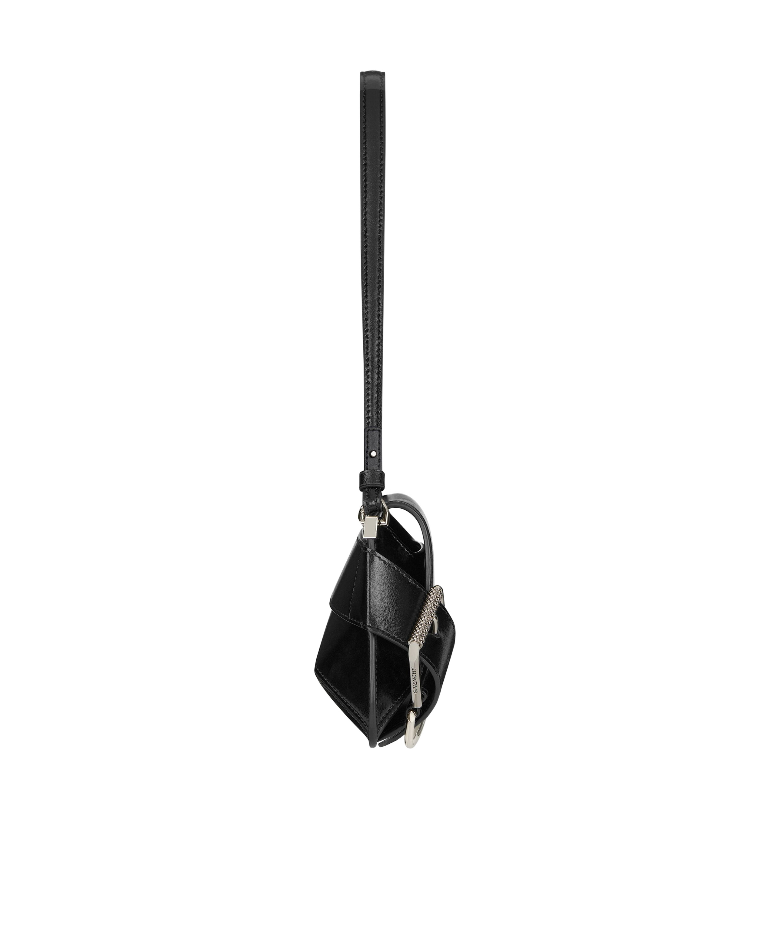 Givenchy Calf Leather Shoulder Bag With Detachable Strap In Black