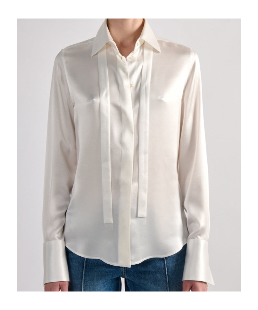 Barbara Bui Silk Shirt In White
