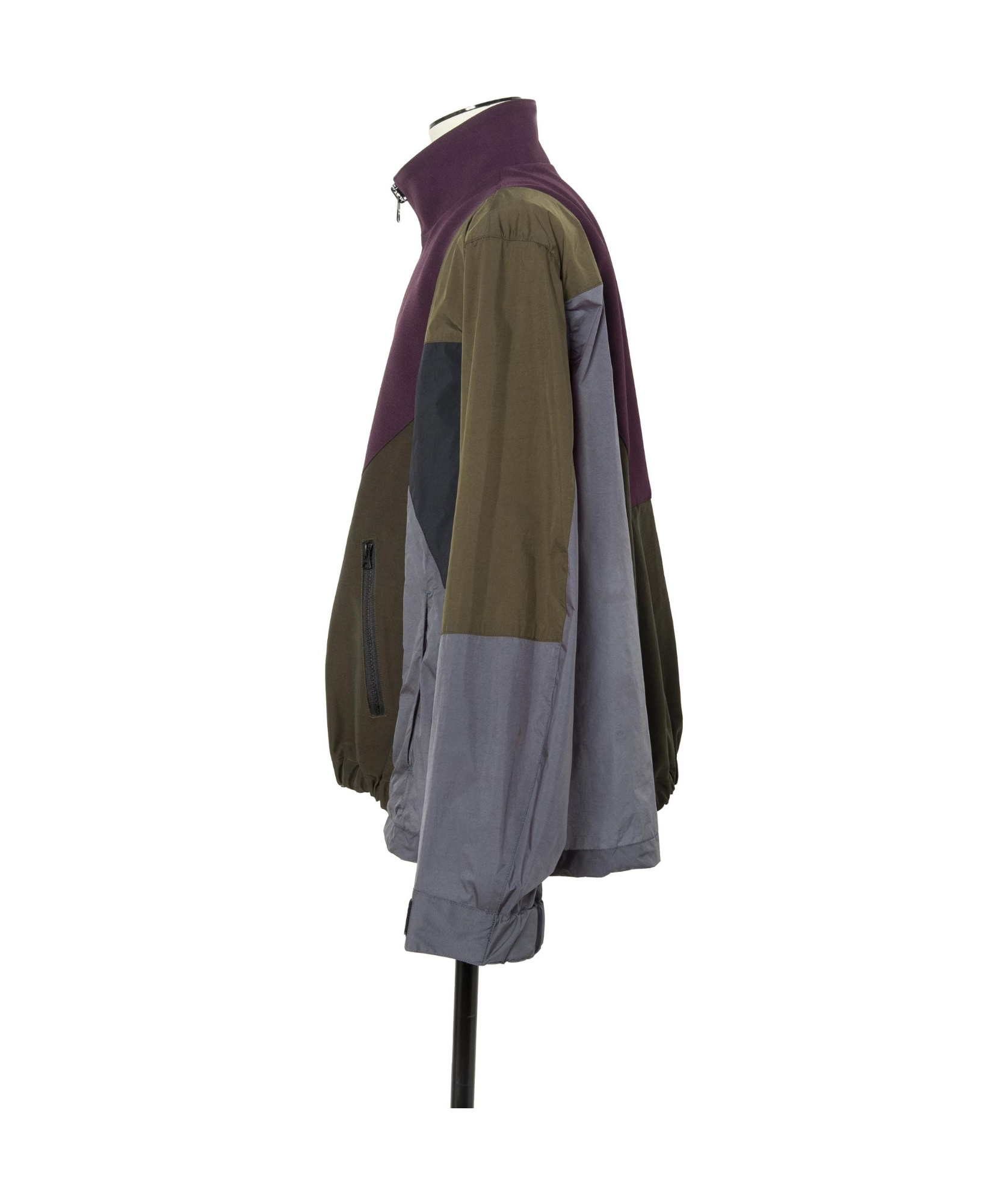 Sacai Patchwork Lightweight Jacket In Black