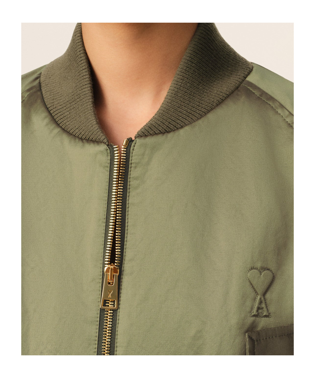 Ami Alexandre Mattiussi Long Sleeve Casual Jacket In Green