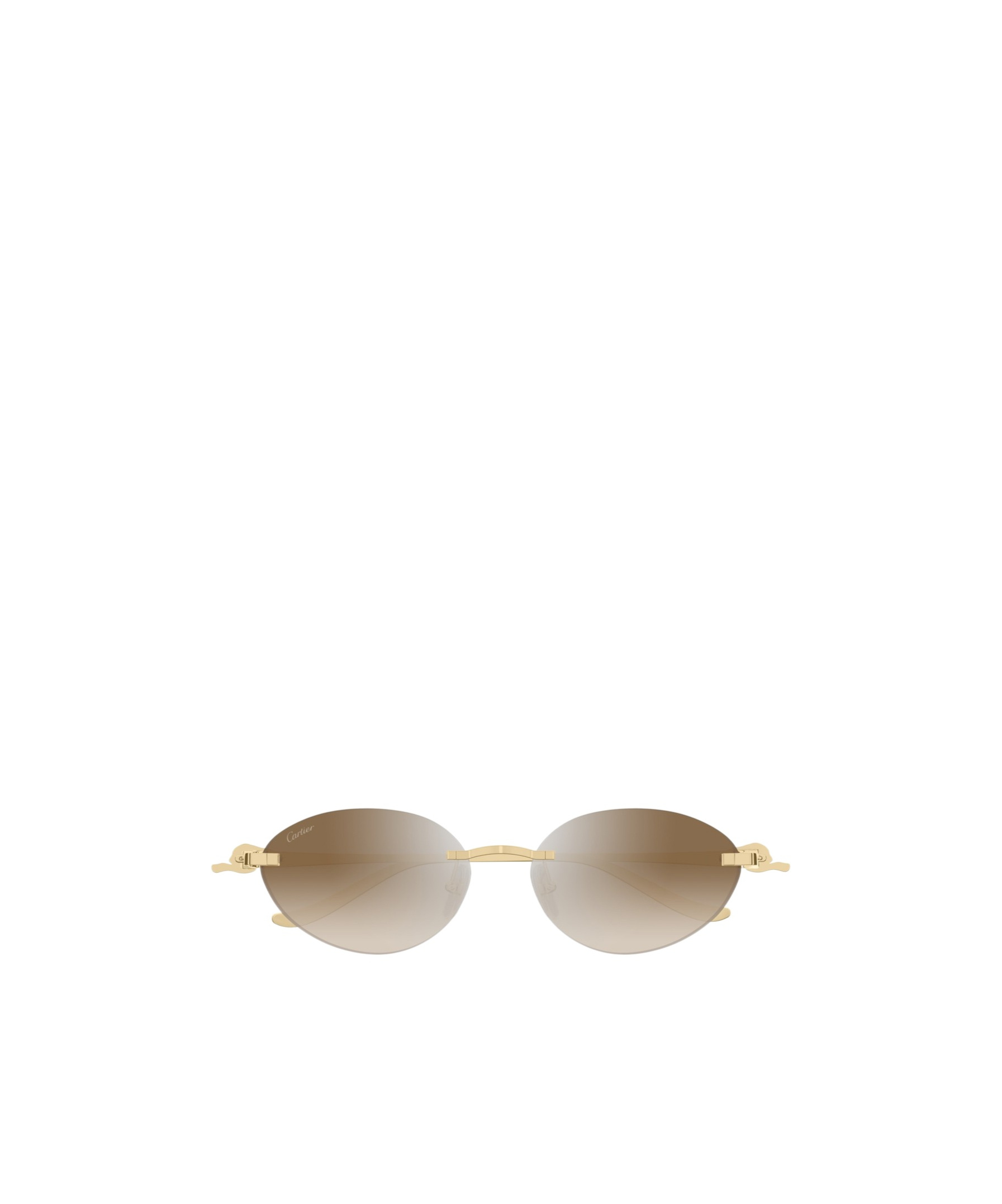 Shop Cartier Cat-eye Frame Sunglasses In Nude