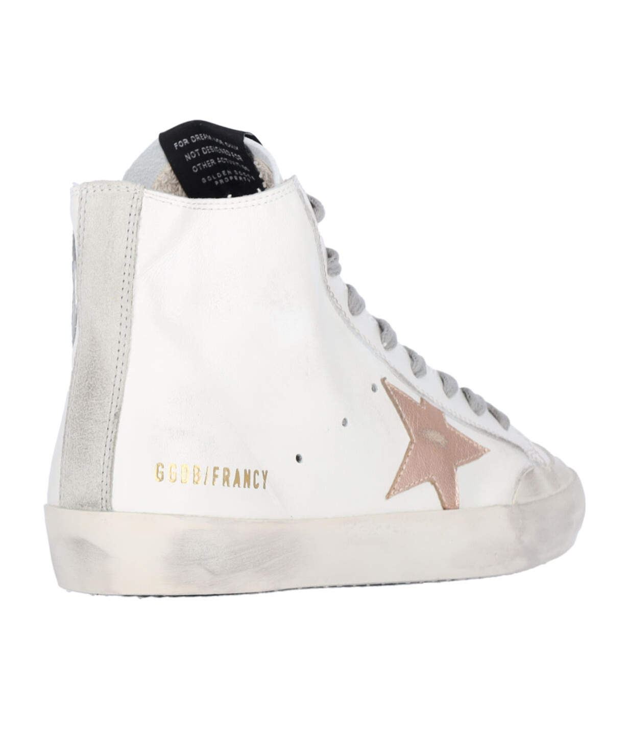 Golden Goose Lace-up High-top Casual Shoes In White