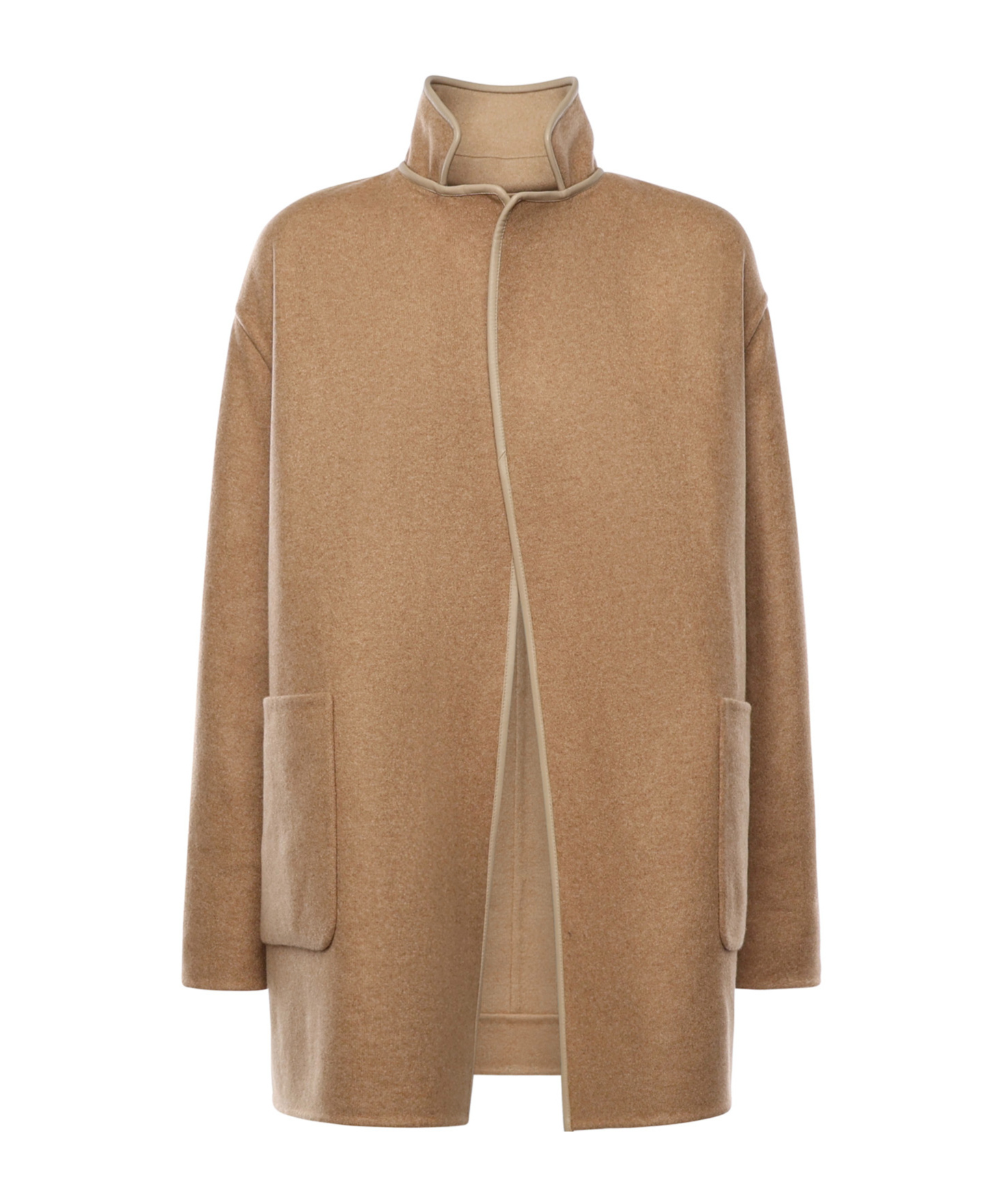 Loro Piana Long-sleeved Short Coat In Neutral