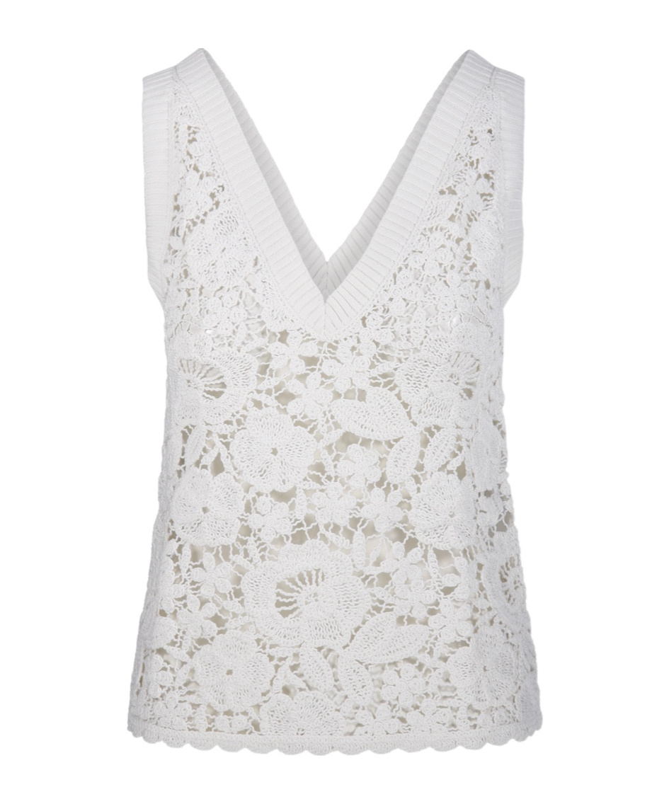 Shop P.a.r.o.s.h Copper Vest In White