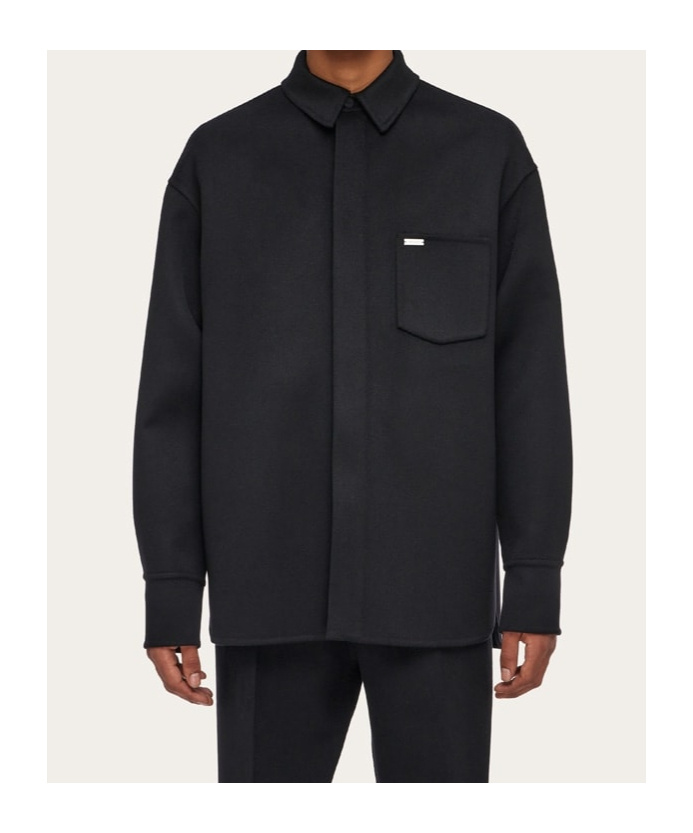 Ferragamo Man Sports Jacket In Black