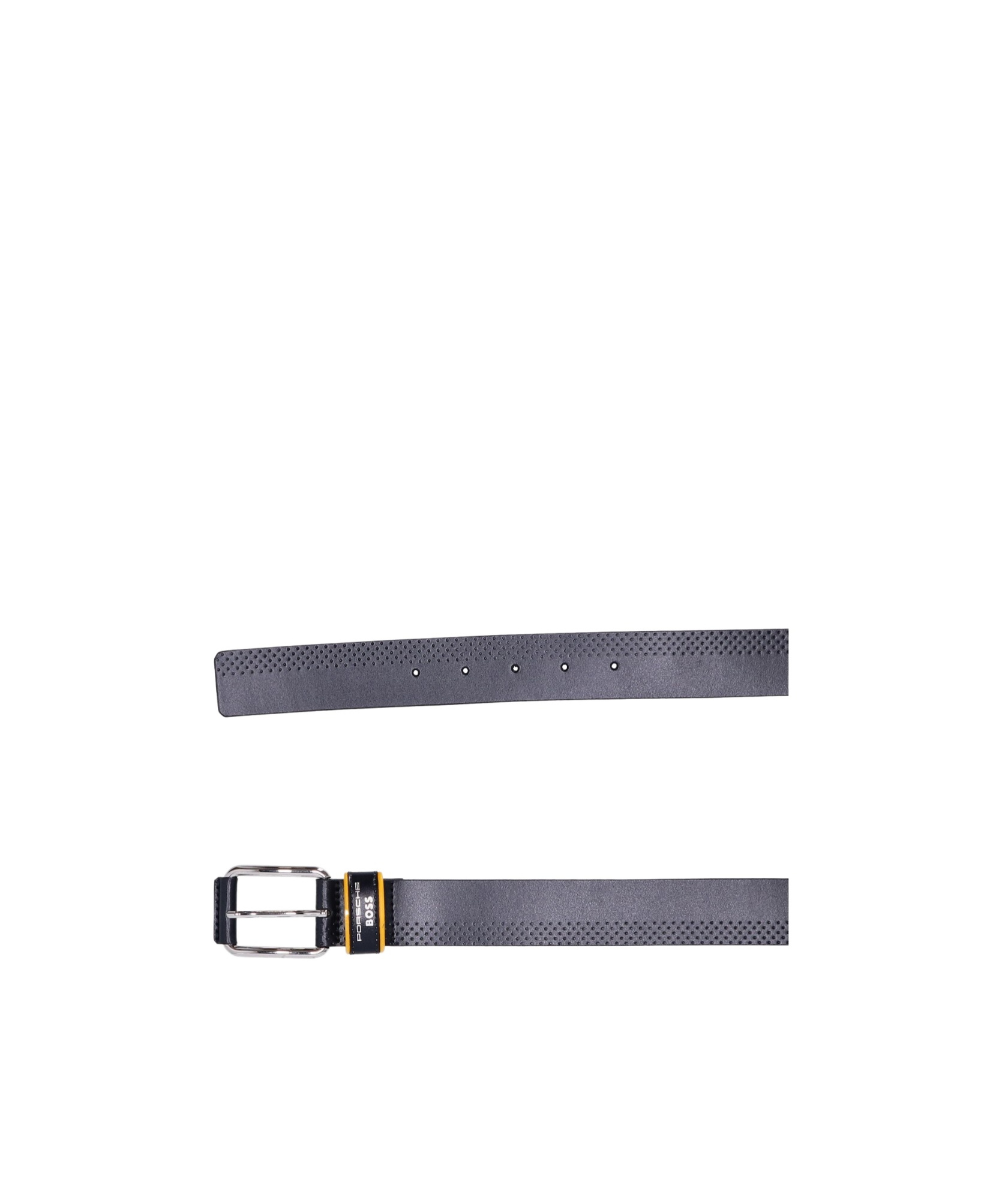 Hugo Boss Logo Belt In Black