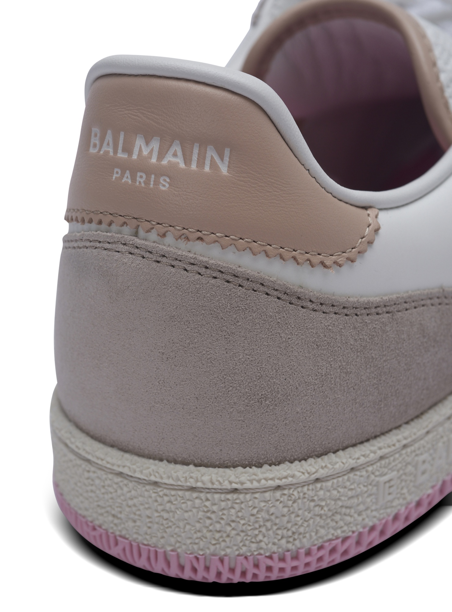 Balmain Lace-up Low-cut Casual Shoes In White
