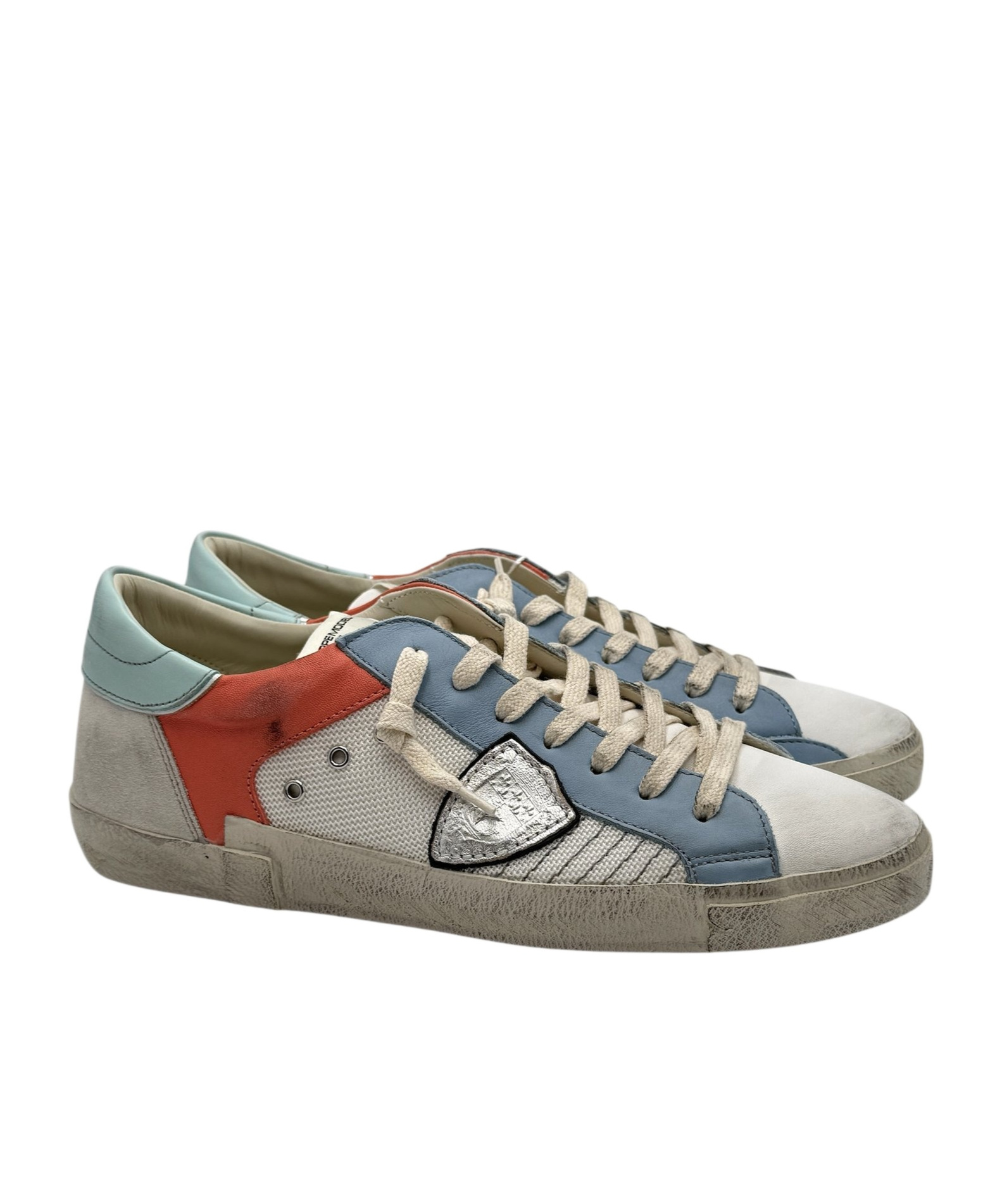 Philippe Model Round Head Low-cut Casual Shoes In Gray