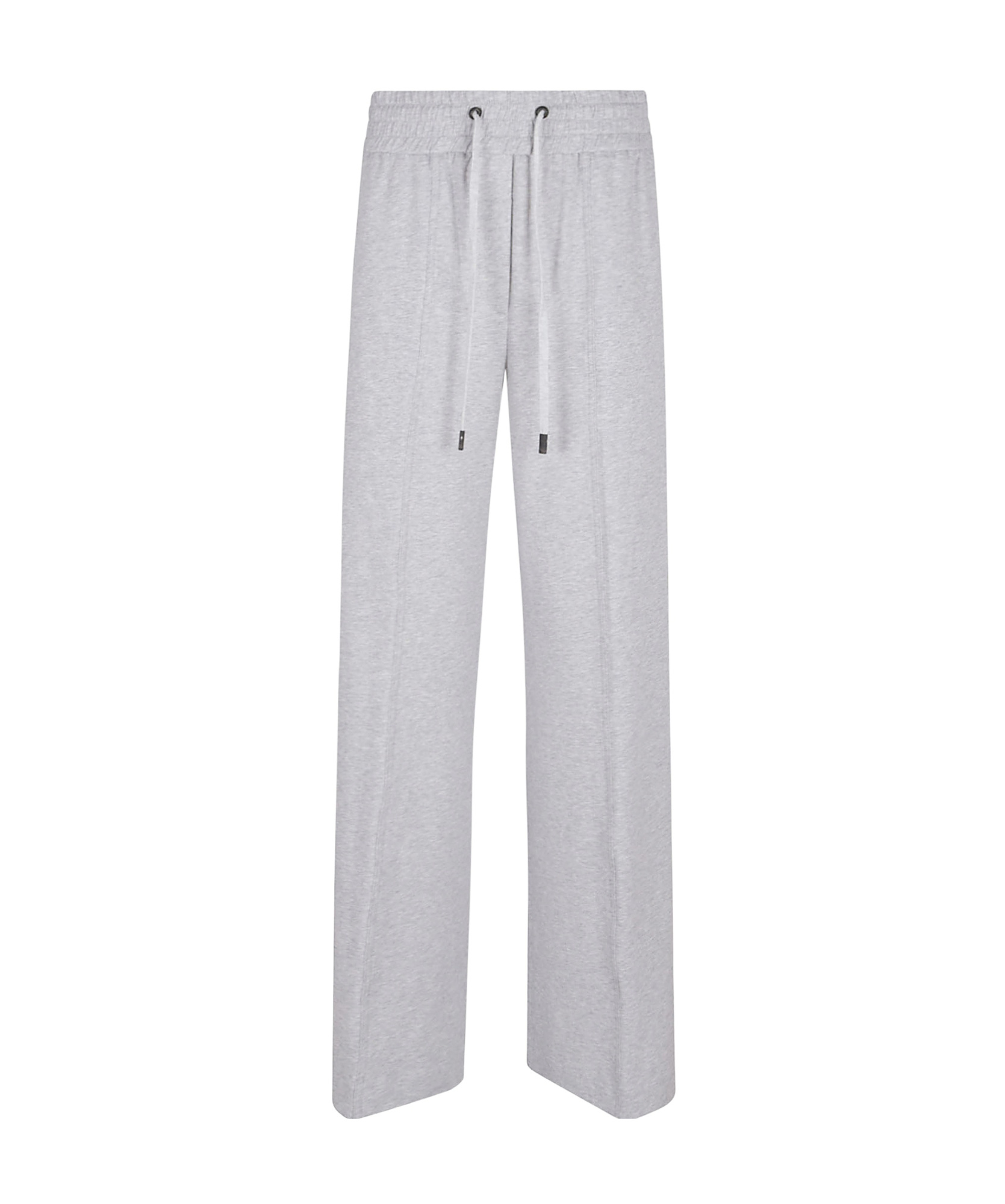 Peserico Wide Linen Joggers In Gray