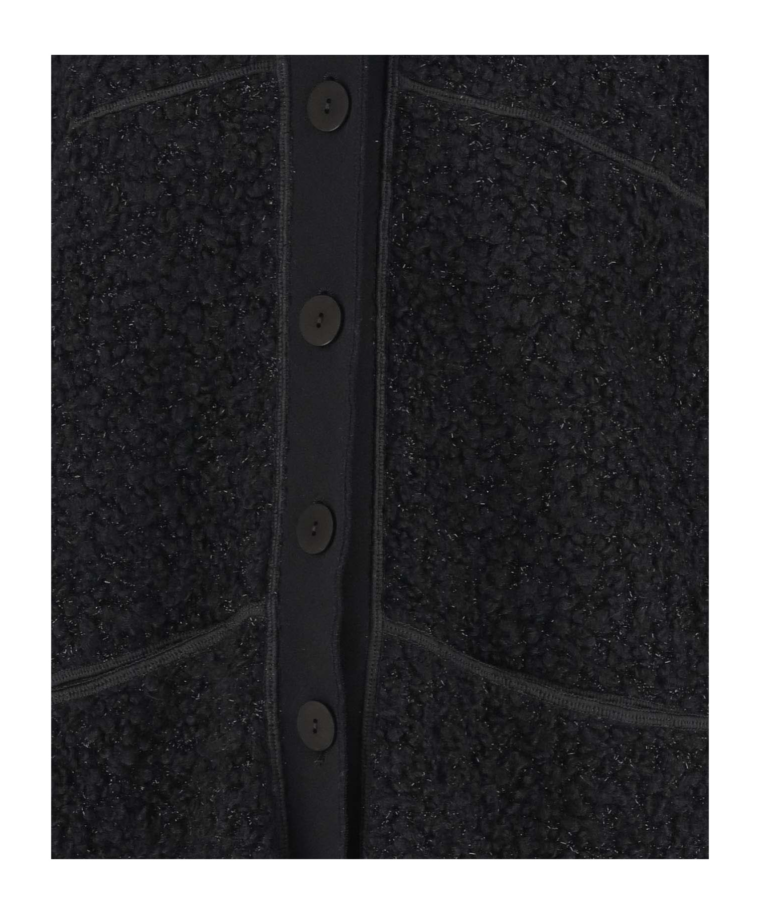 Giorgio Armani Long Bouclé Cardi-coat In Black