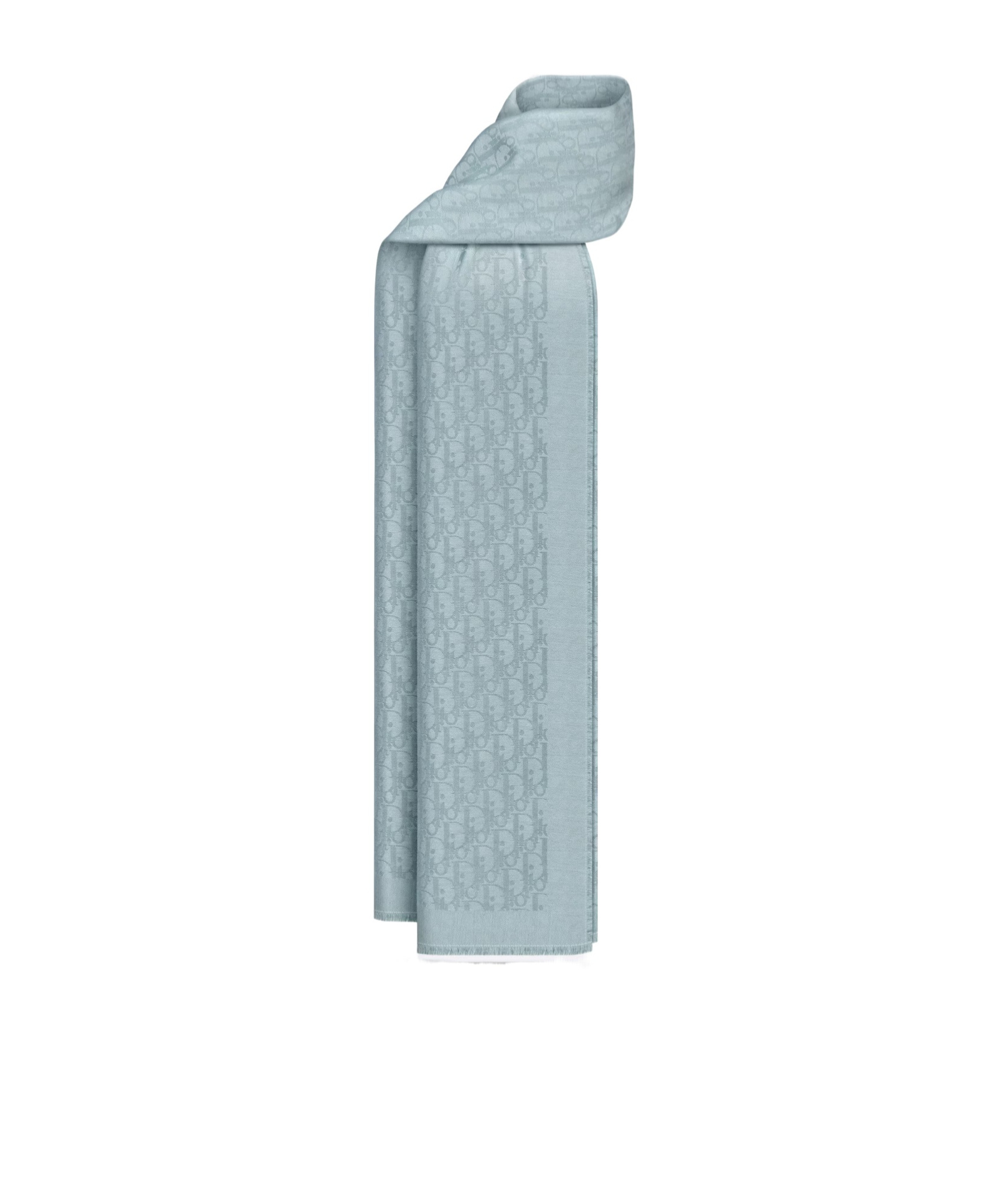 Dior Oblique Wool Scarf In Green