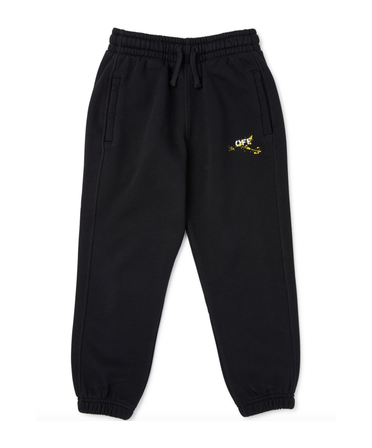 Off-white Elastic Waist Sweatpants In Black