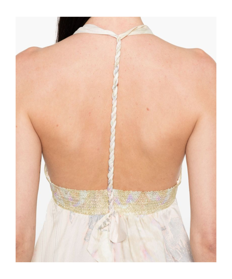 Shop Forte Forte Suspender Dress In Multicolor