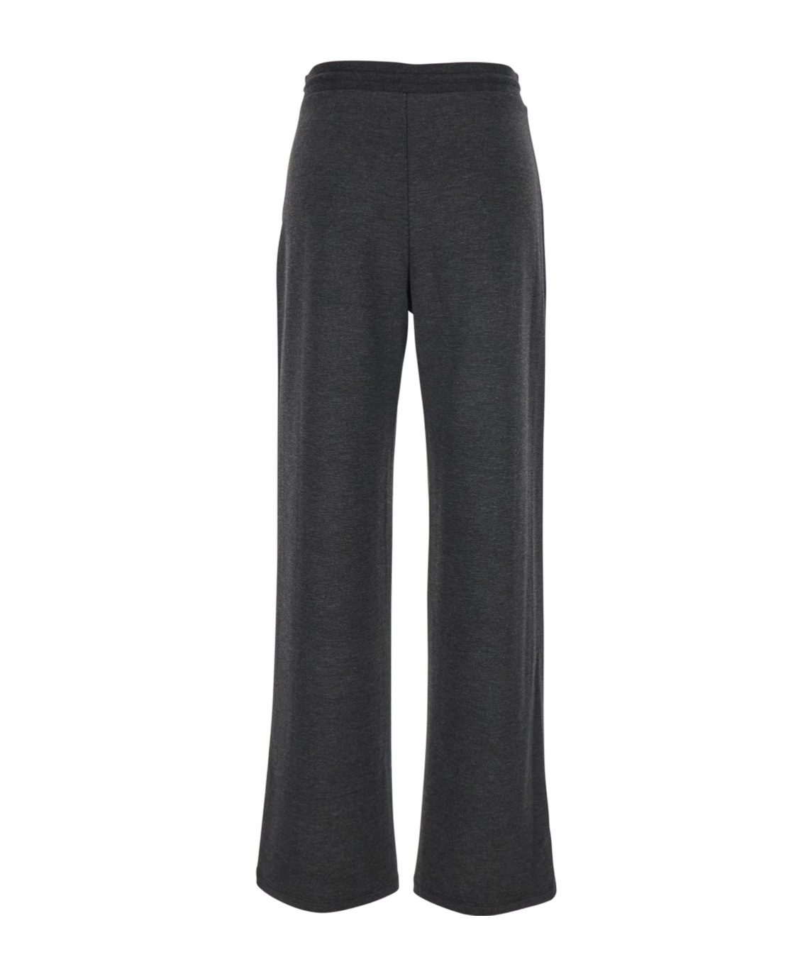 Theory Grey Drawstring Pants In Stretch Fabric Woman In Black