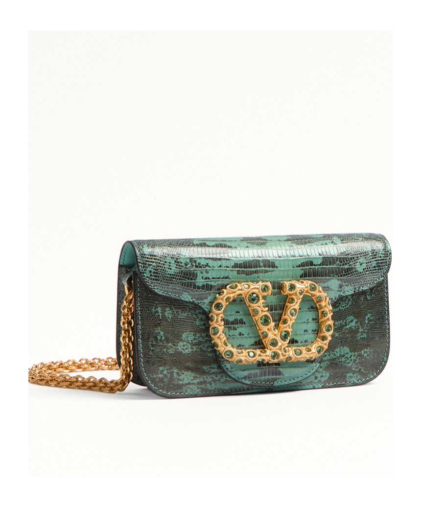 Valentino Small Logo Shoulder Bag In Multicolor
