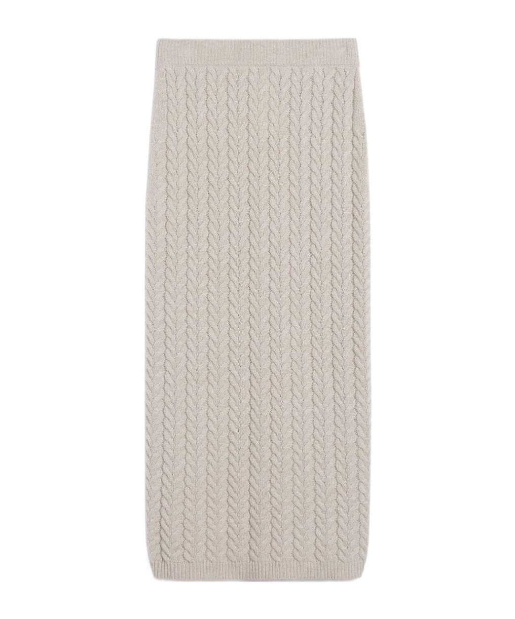 Max Mara Wool And Cashmere Pencil Skirt In Gray