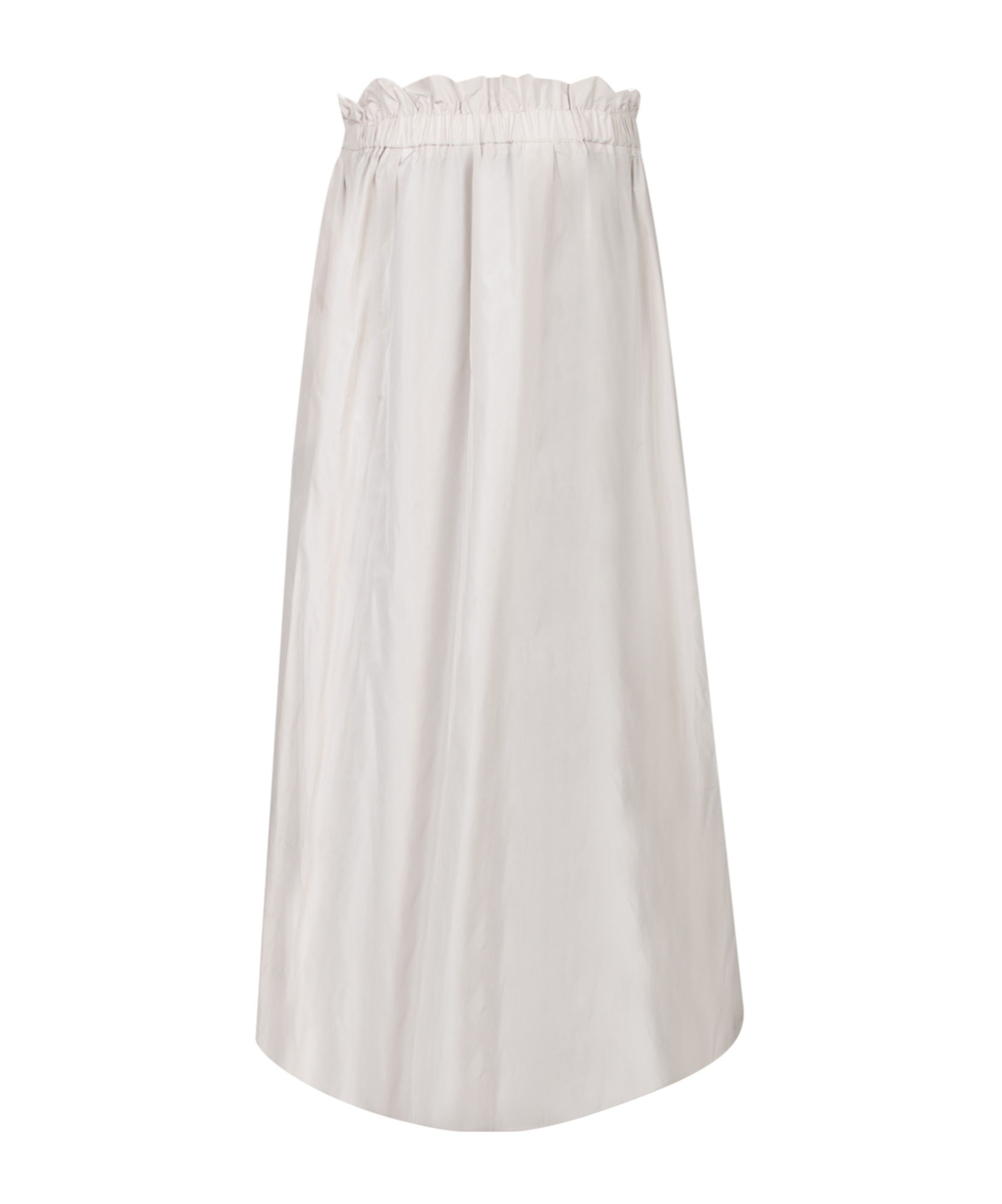 Herno Relaxed Silhouette Skirt With Subtle Sheen In White