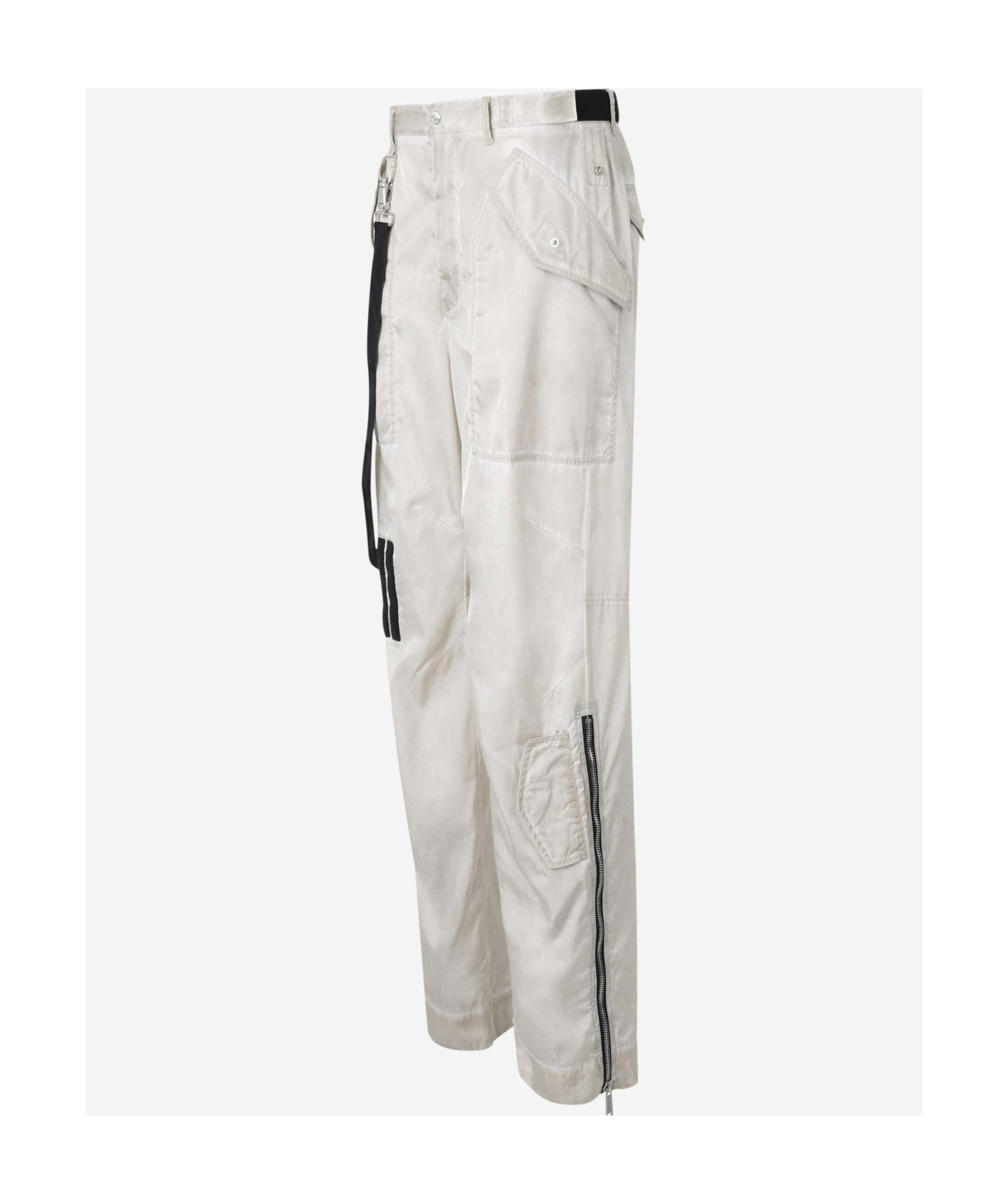Dsquared2 Belt Loops Slacks In White