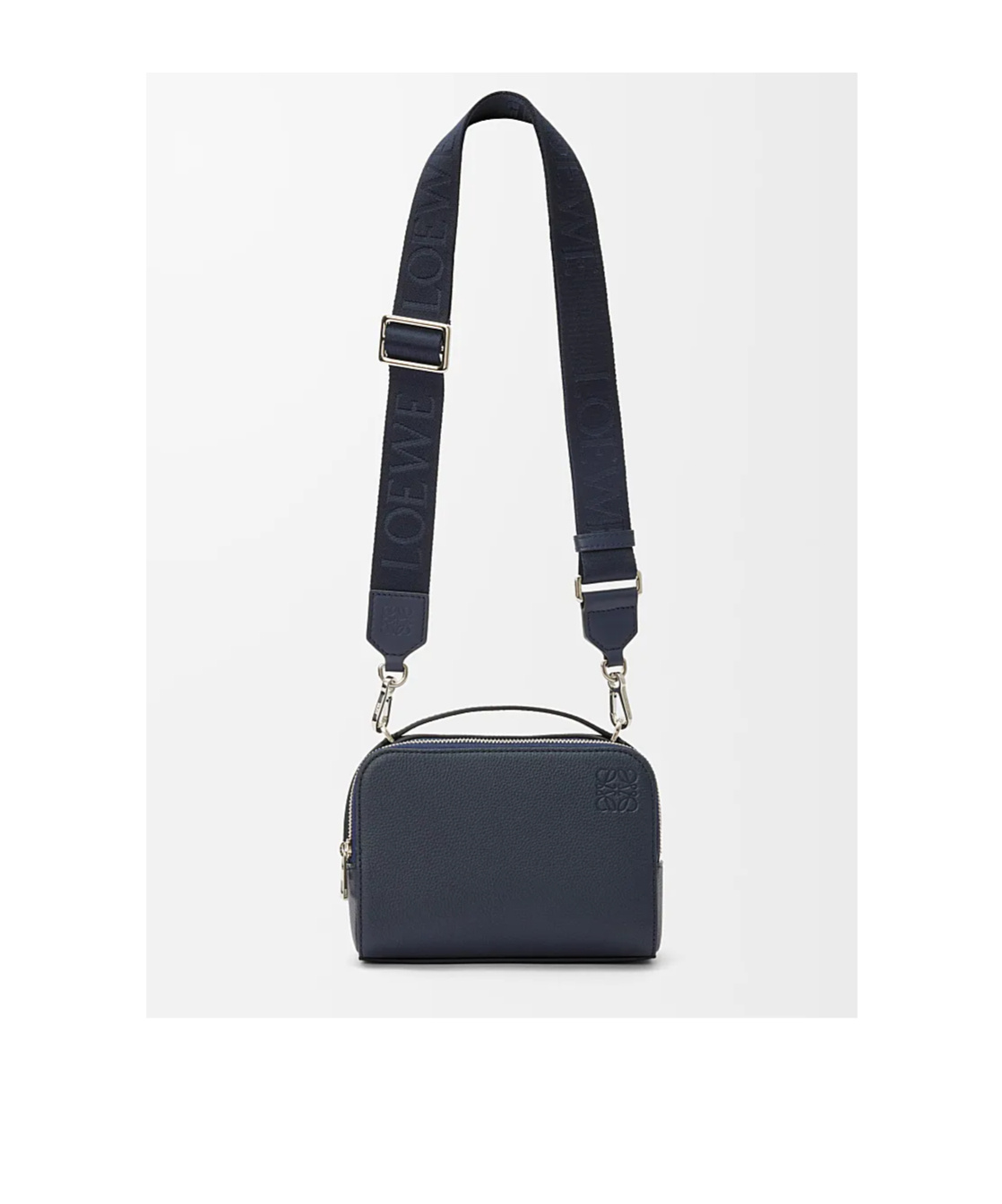 Loewe Mini Crossbody Camera Bag In Soft Grained Calfskin In Black