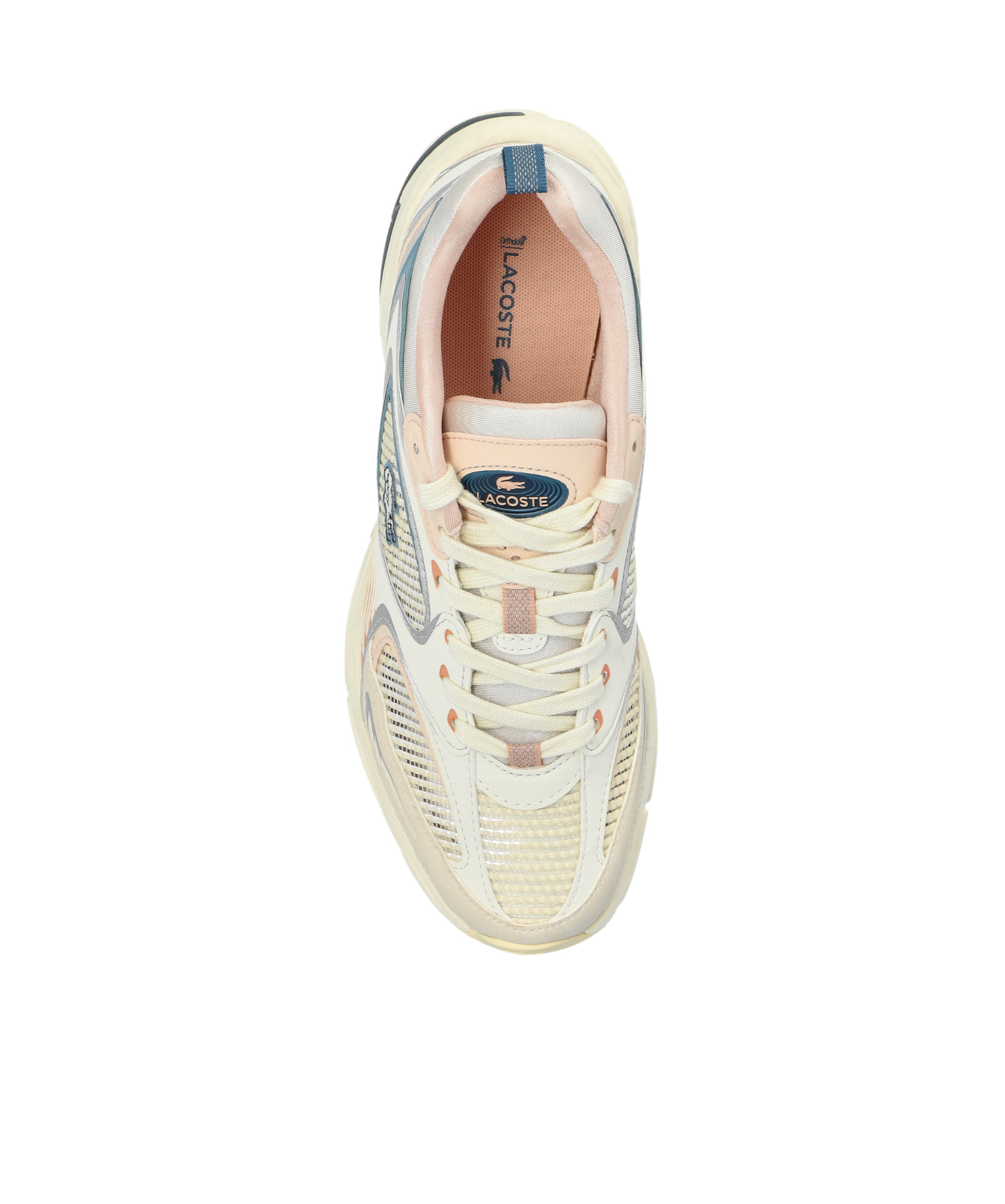 Lacoste Lace-up Sneakers In Cream