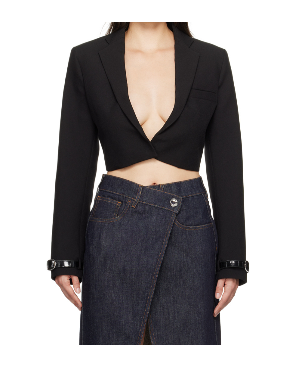 Coperni Short Suit Coat In Black